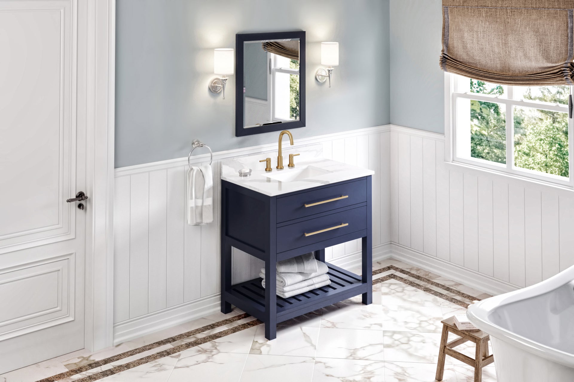 36" Wavecrest Vanity – Hale Blue