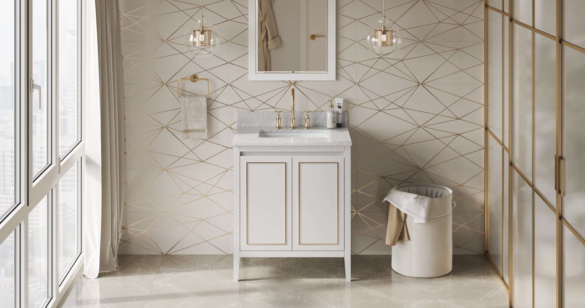 30" Percival Vanity – White