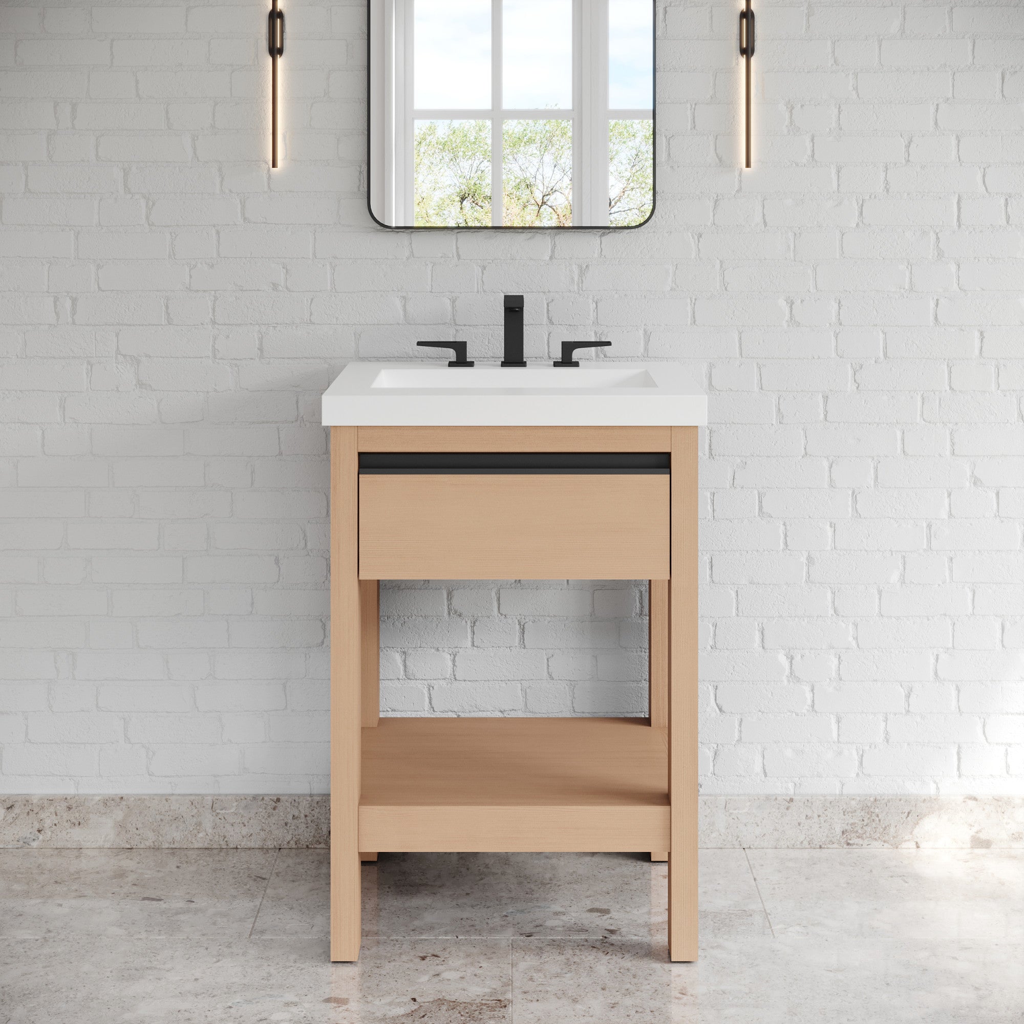 24" Jubilee Vanity – Natural Oak