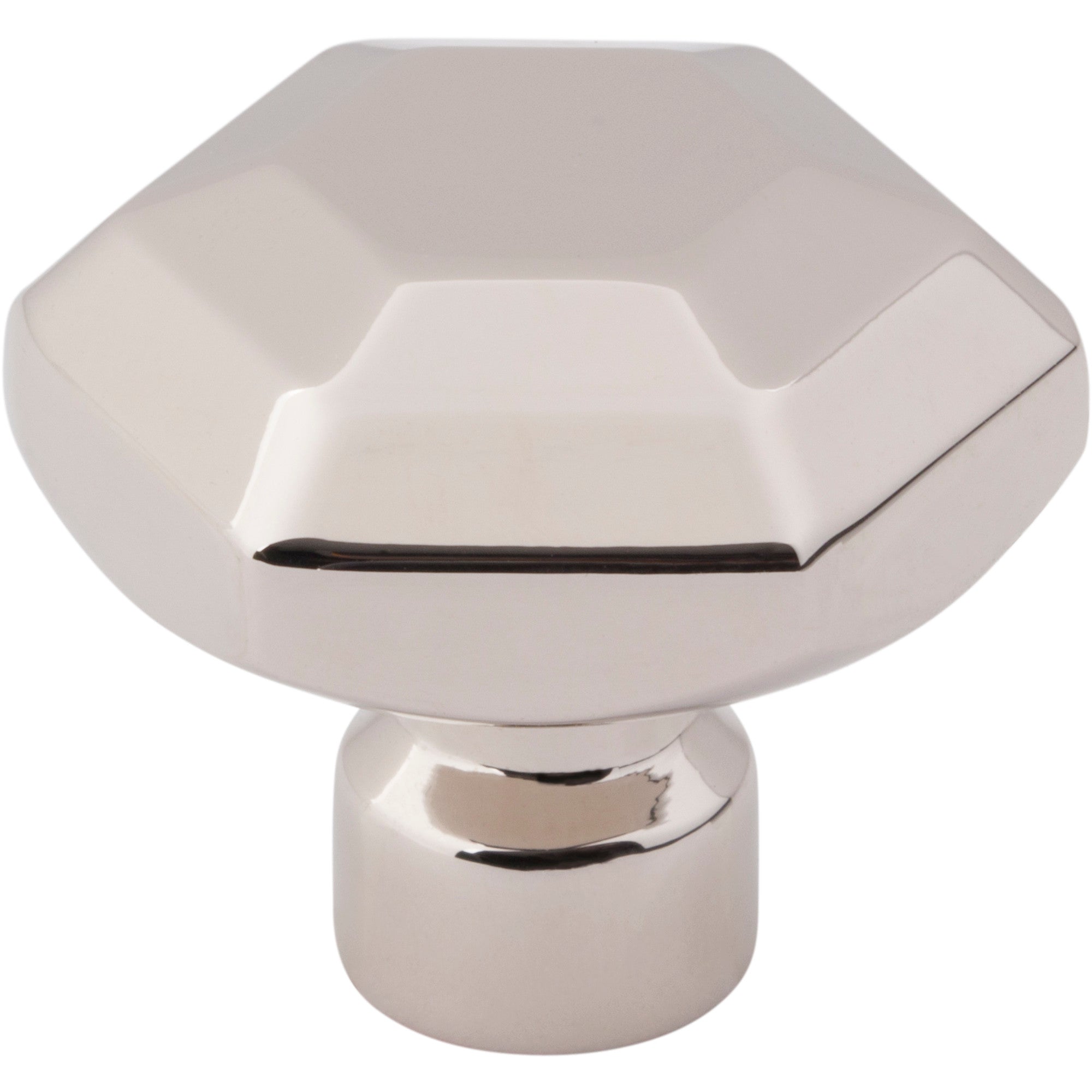 Dustin 1 1/4" Length Geometric Knob - Polished Nickel