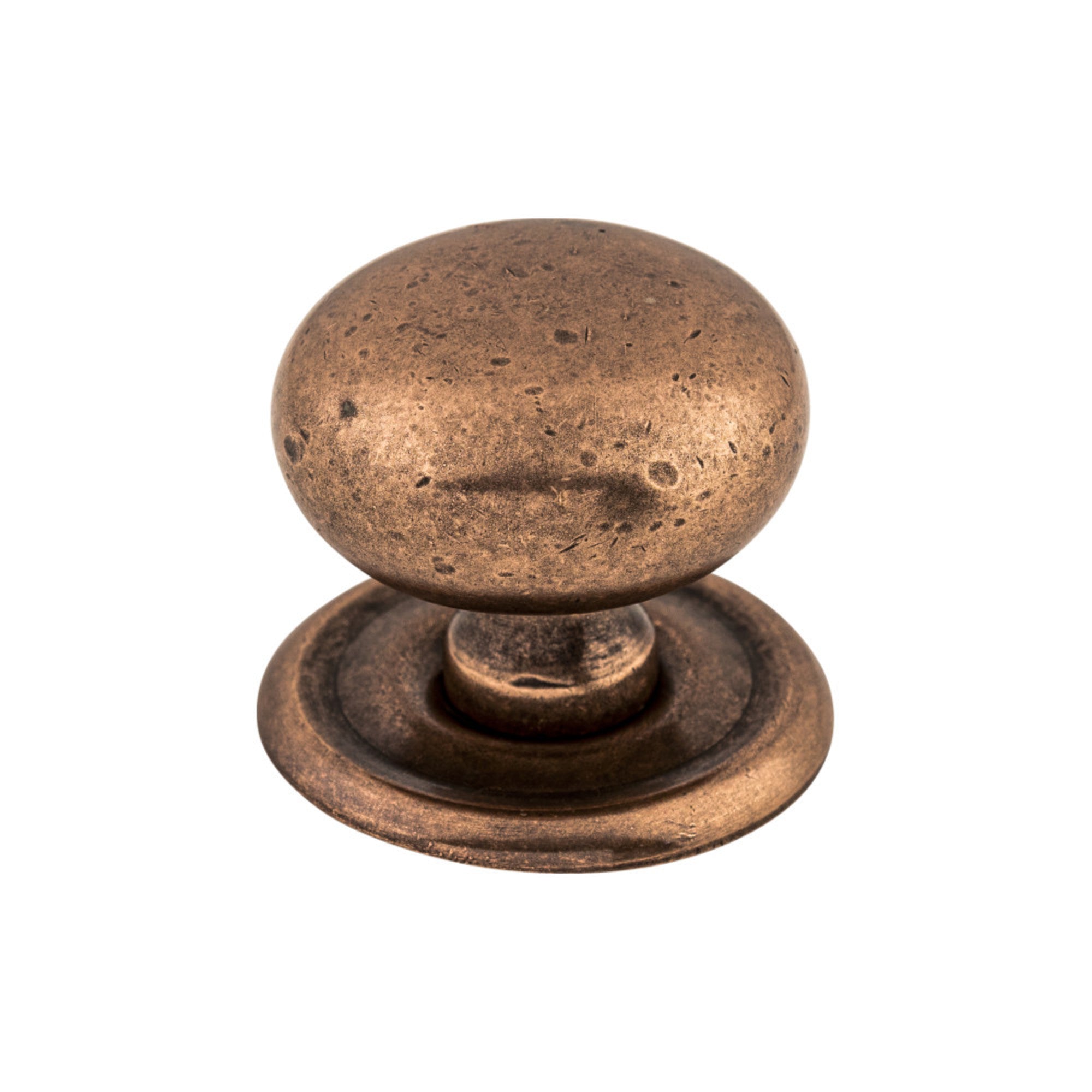 Victoria Round Knob - Old English Copper