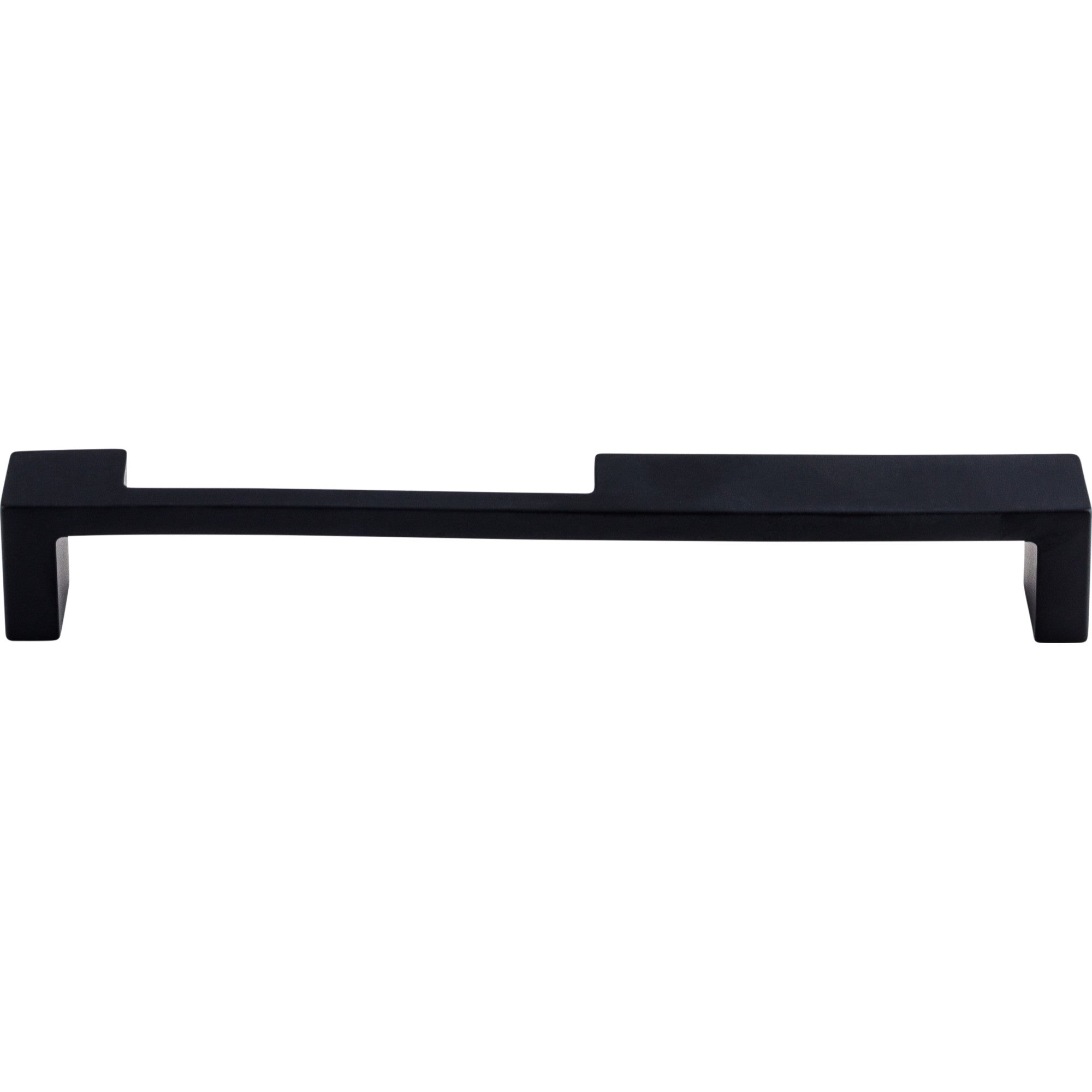 Modern Metro Notch Pull B Bar Pull - Flat Black