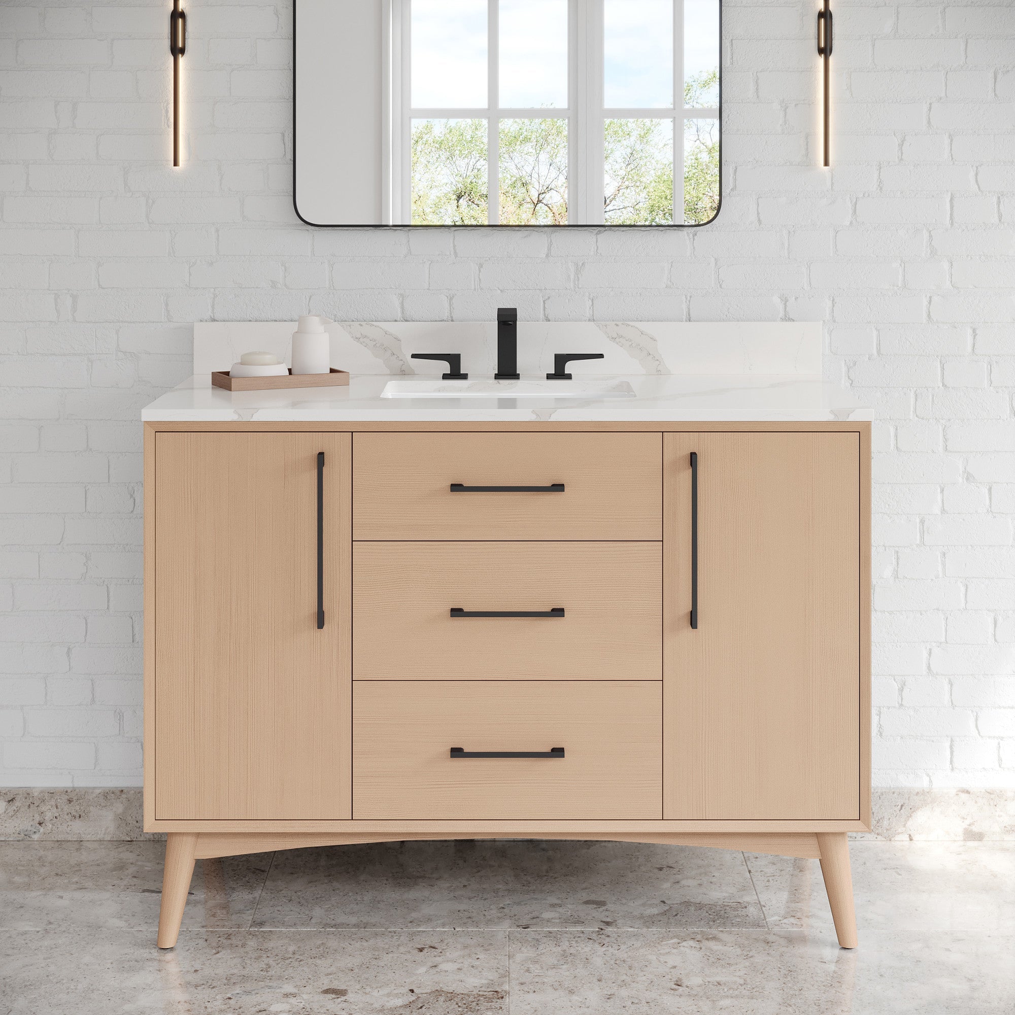 48" Dashwood Vanity – Natural Oak