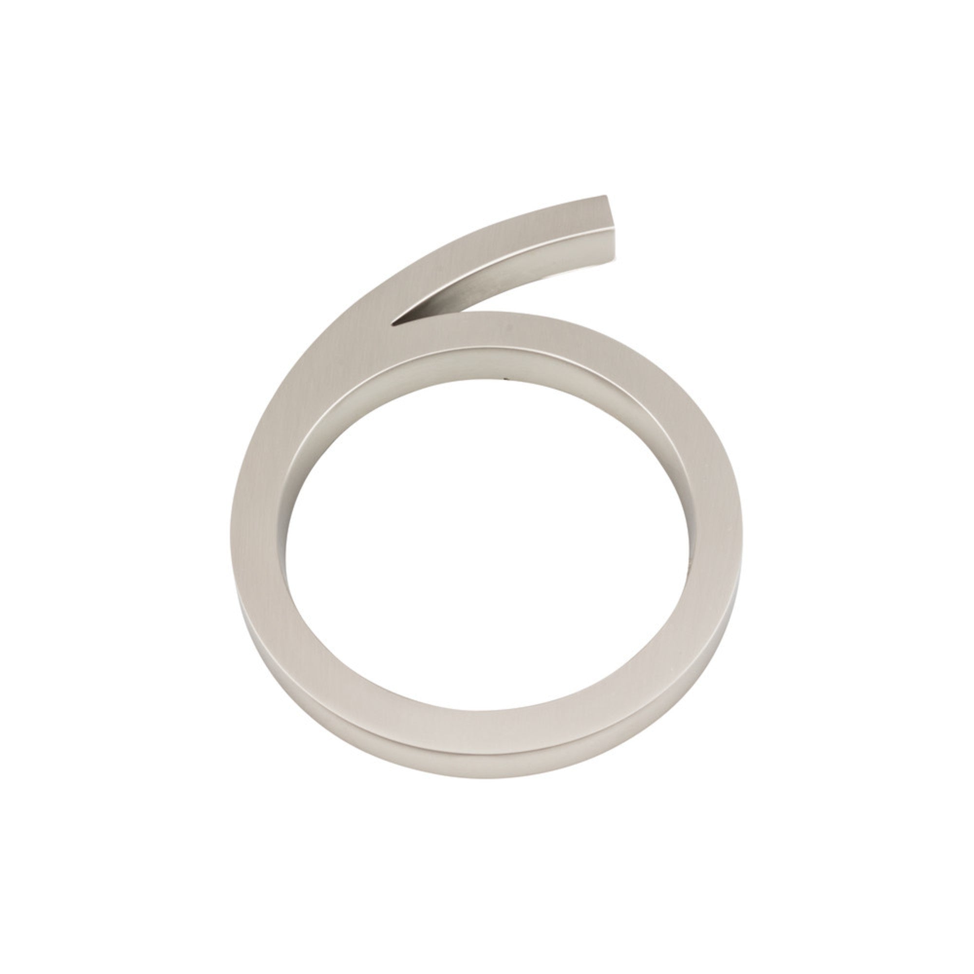 Modern Avalon 6" H House Number - Brushed Nickel