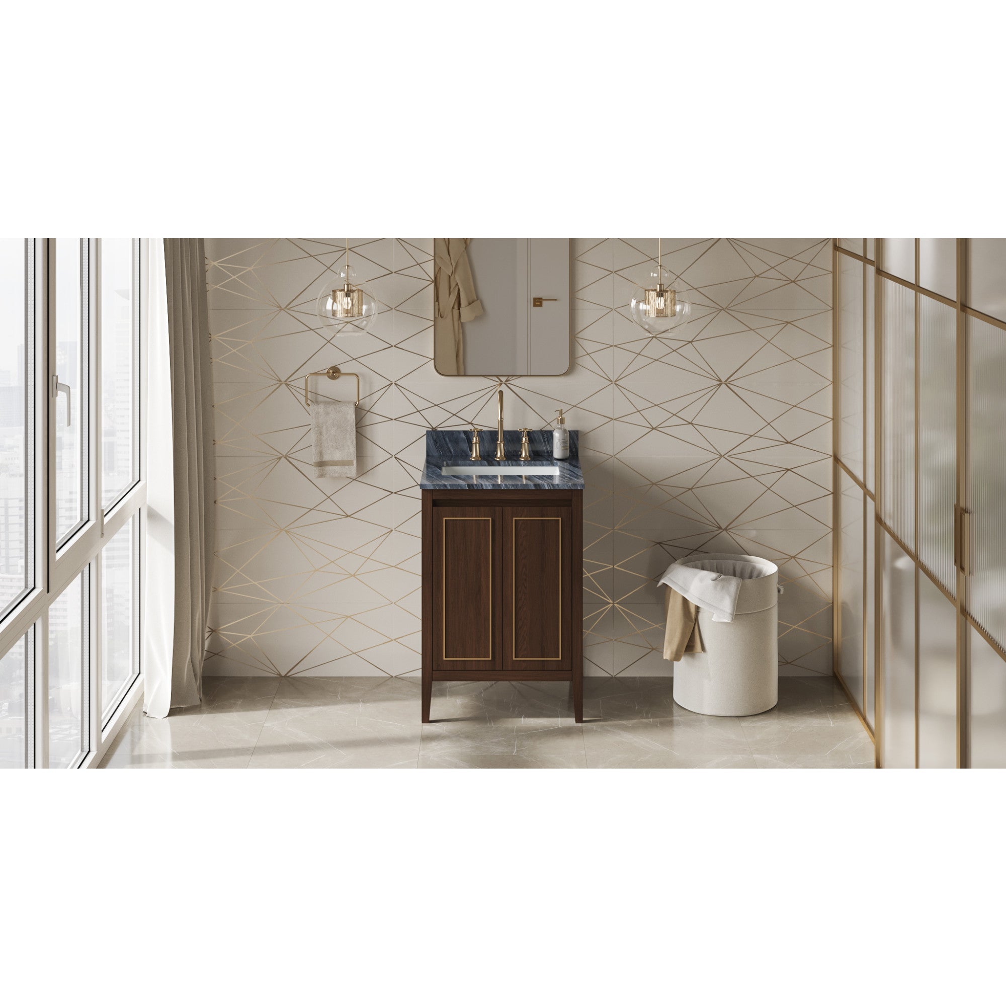 24" Percival Vanity – Dark Walnut