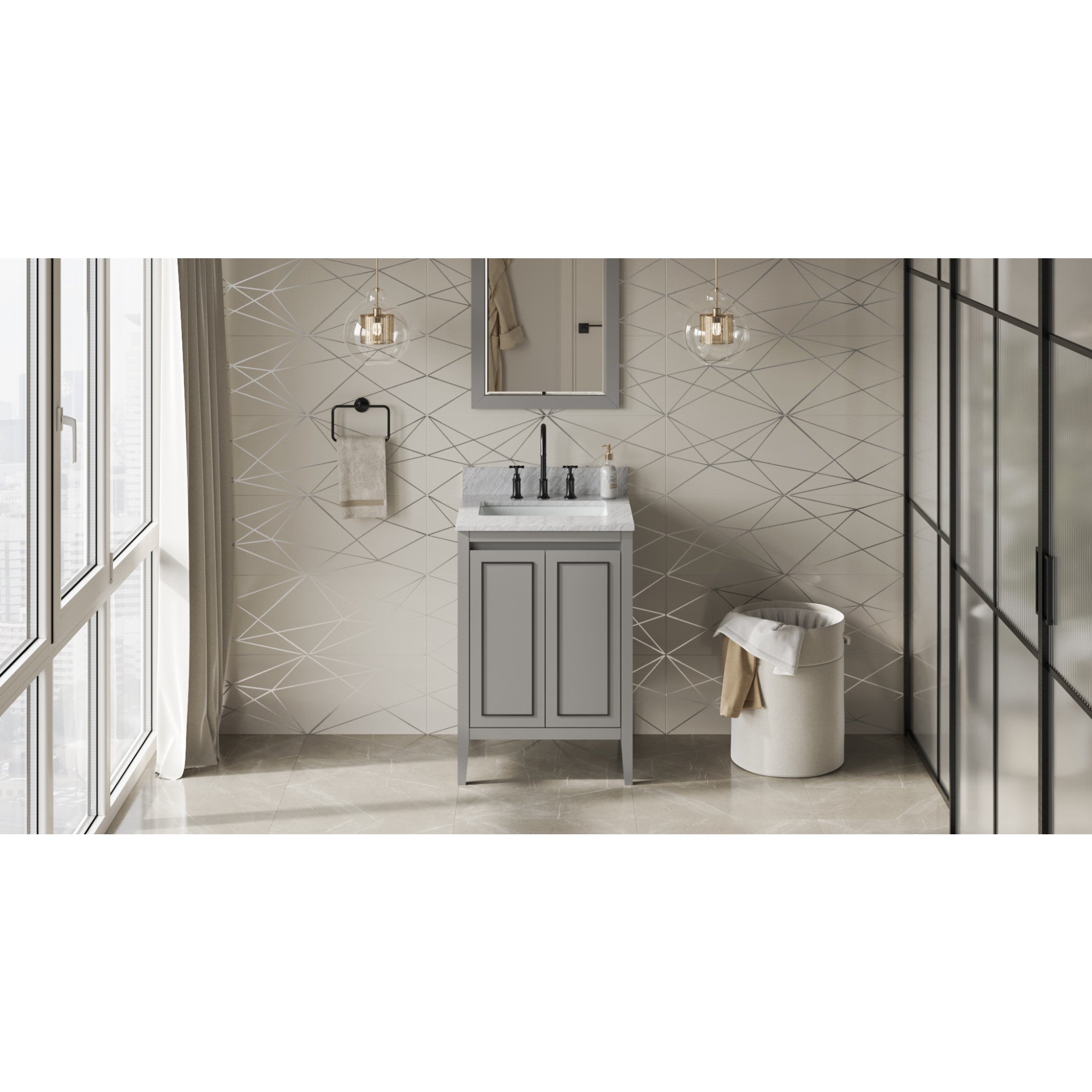 24" Percival Vanity – Grey