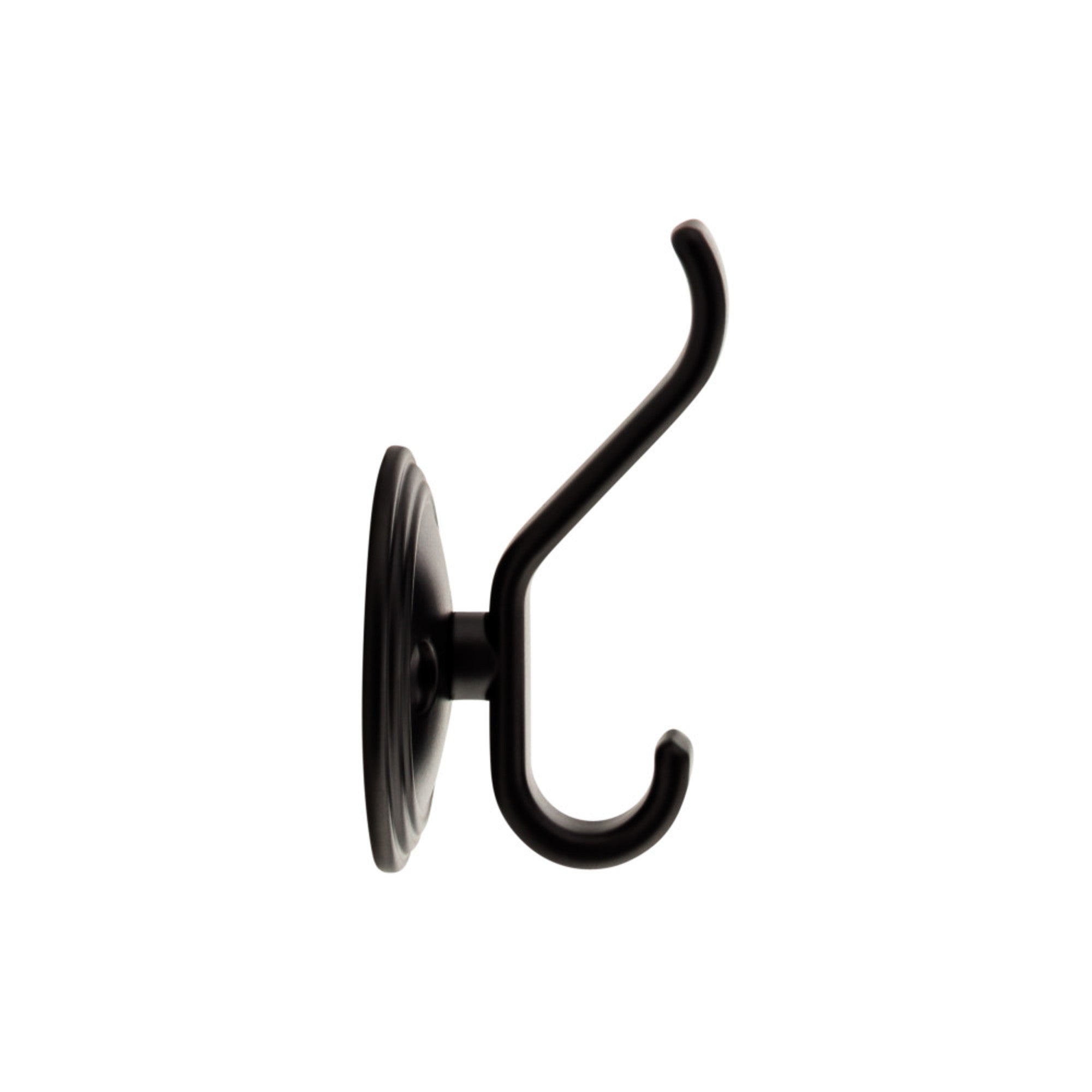 Reeded 3 1/8" Wall Hooks - Flat Black