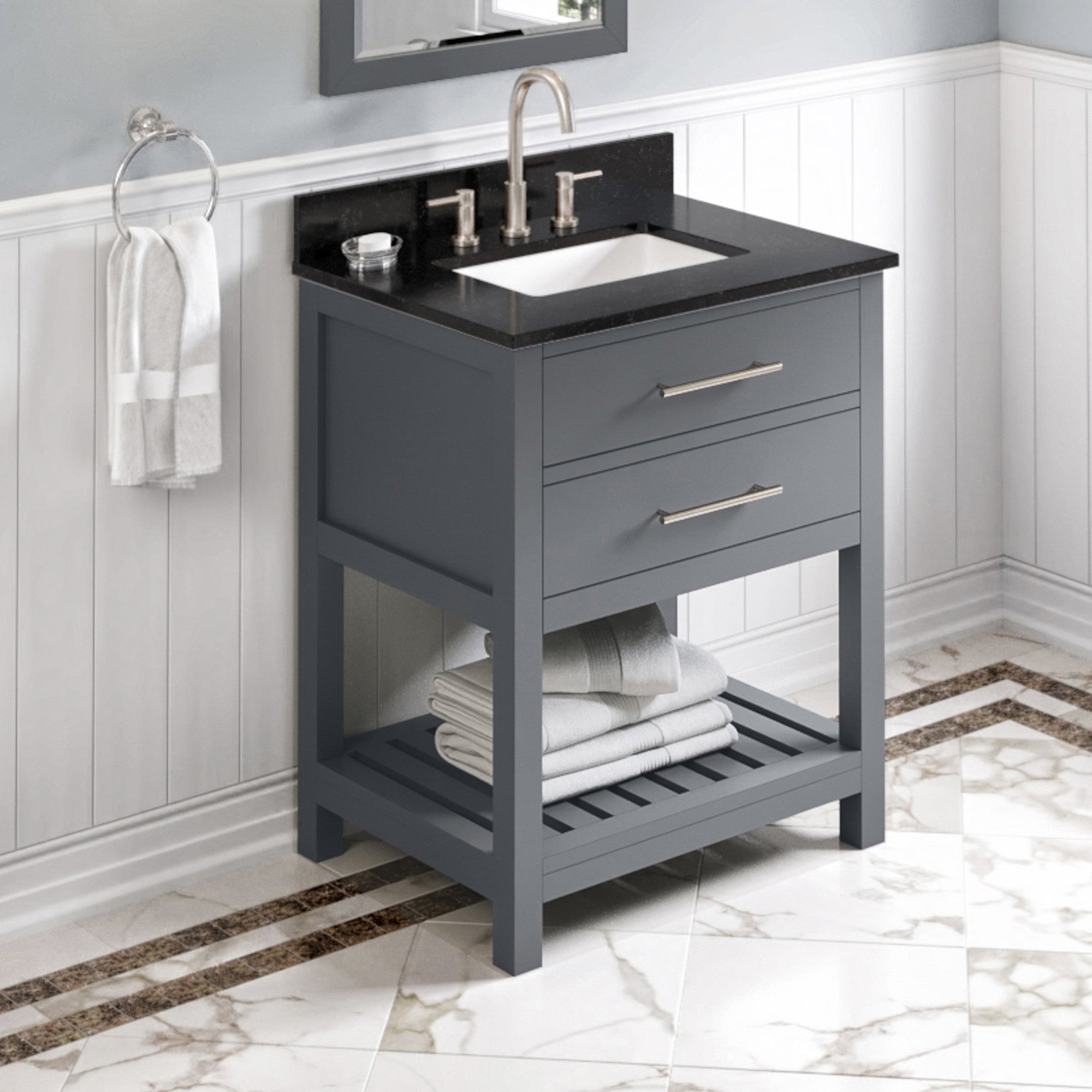 30" Wavecrest Vanity – Grey