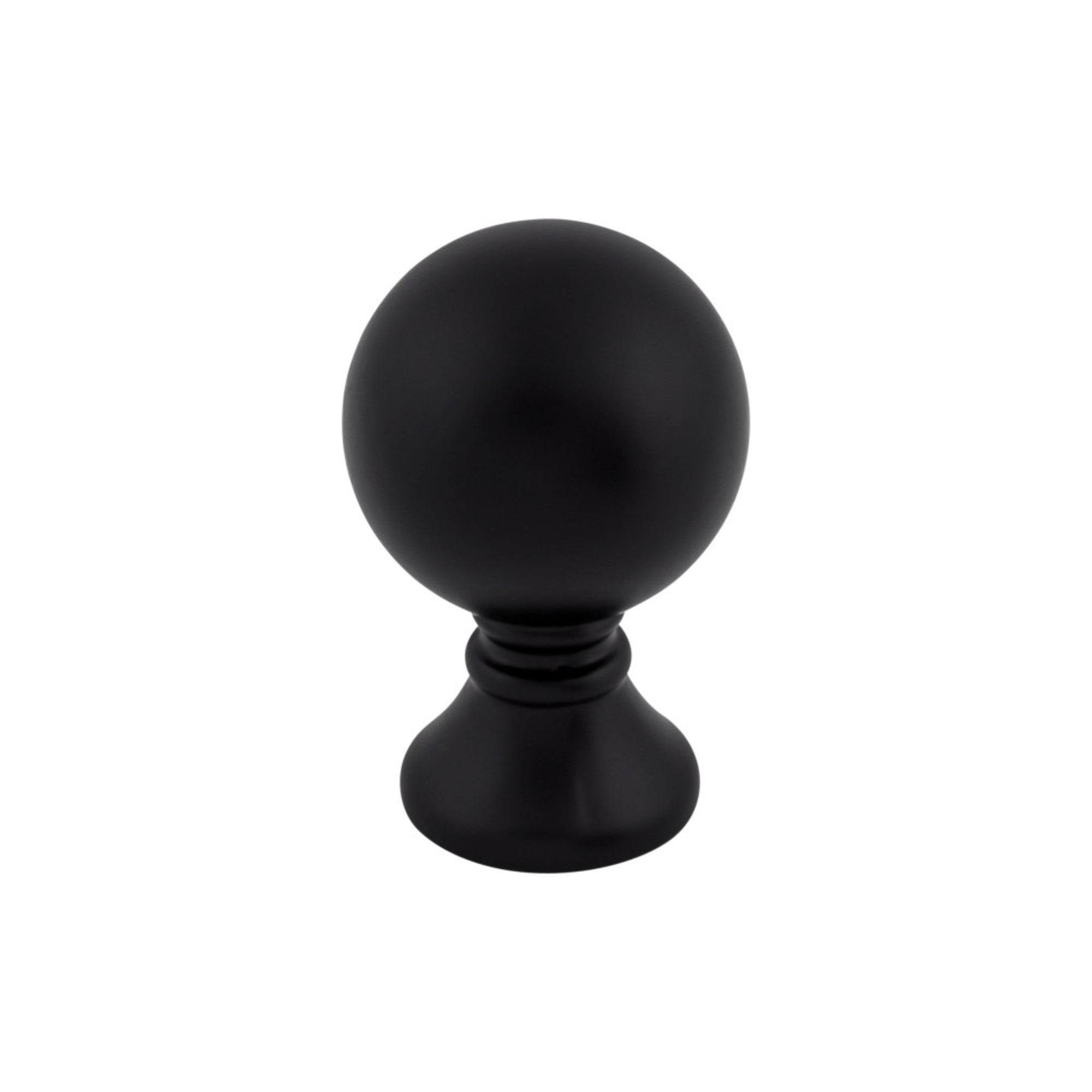 Kara 1" Diameter Round Knob - Flat Black