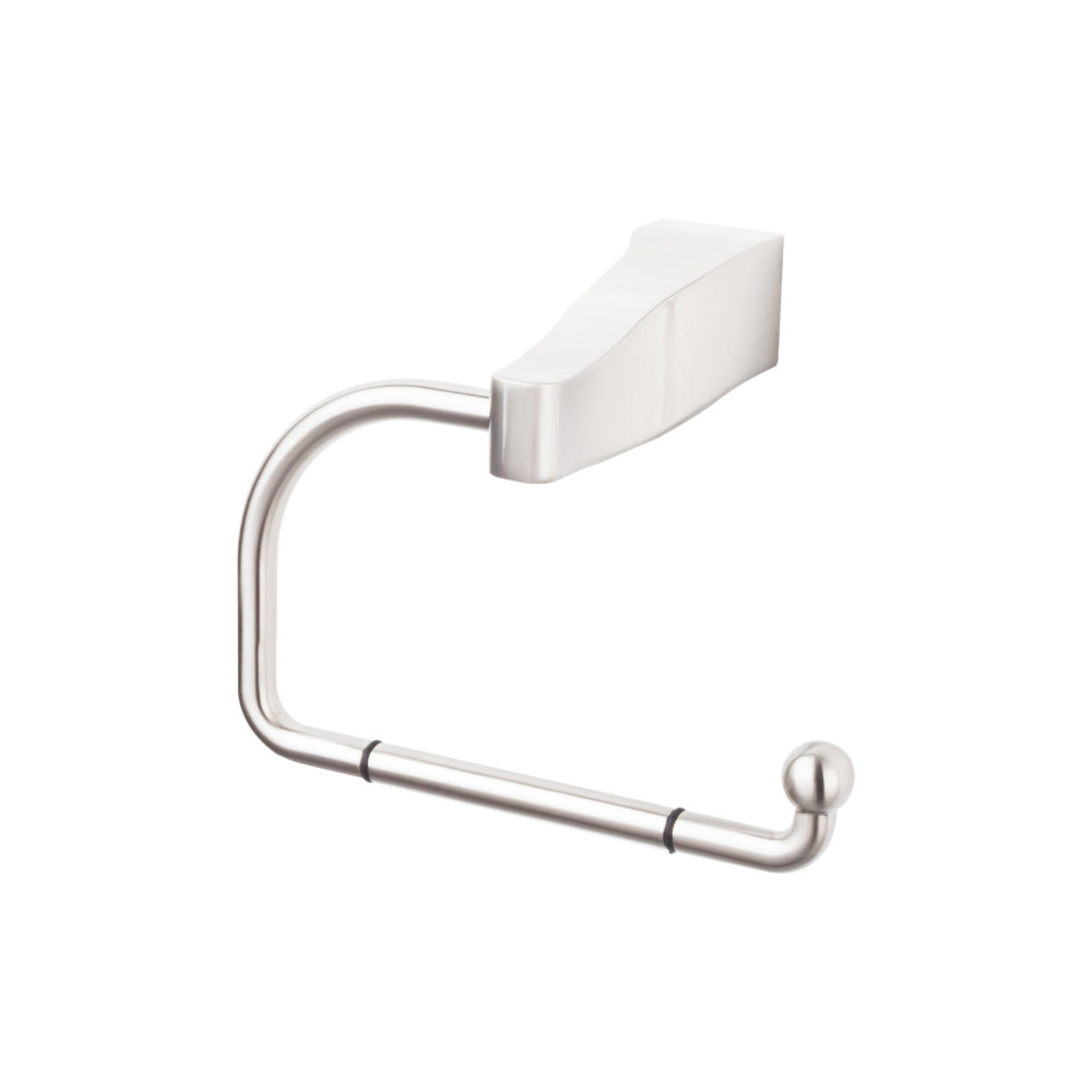 Aqua Wall Mounted Toilet Paper Holder - Brushed Satin Nickel
