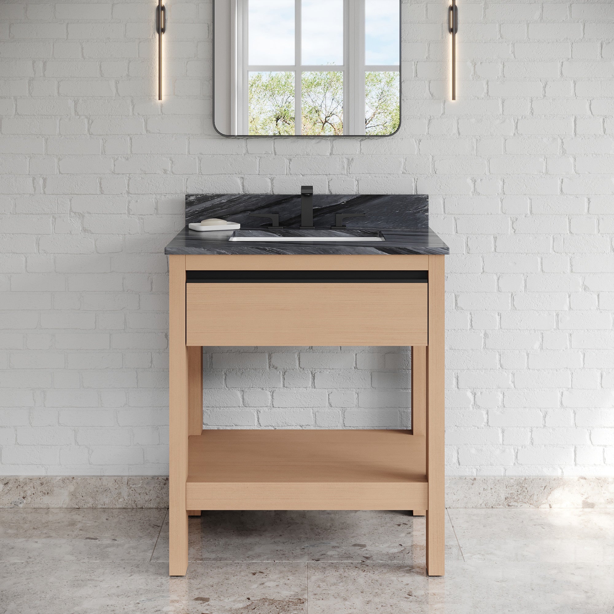 30" Jubilee Vanity – Natural Oak