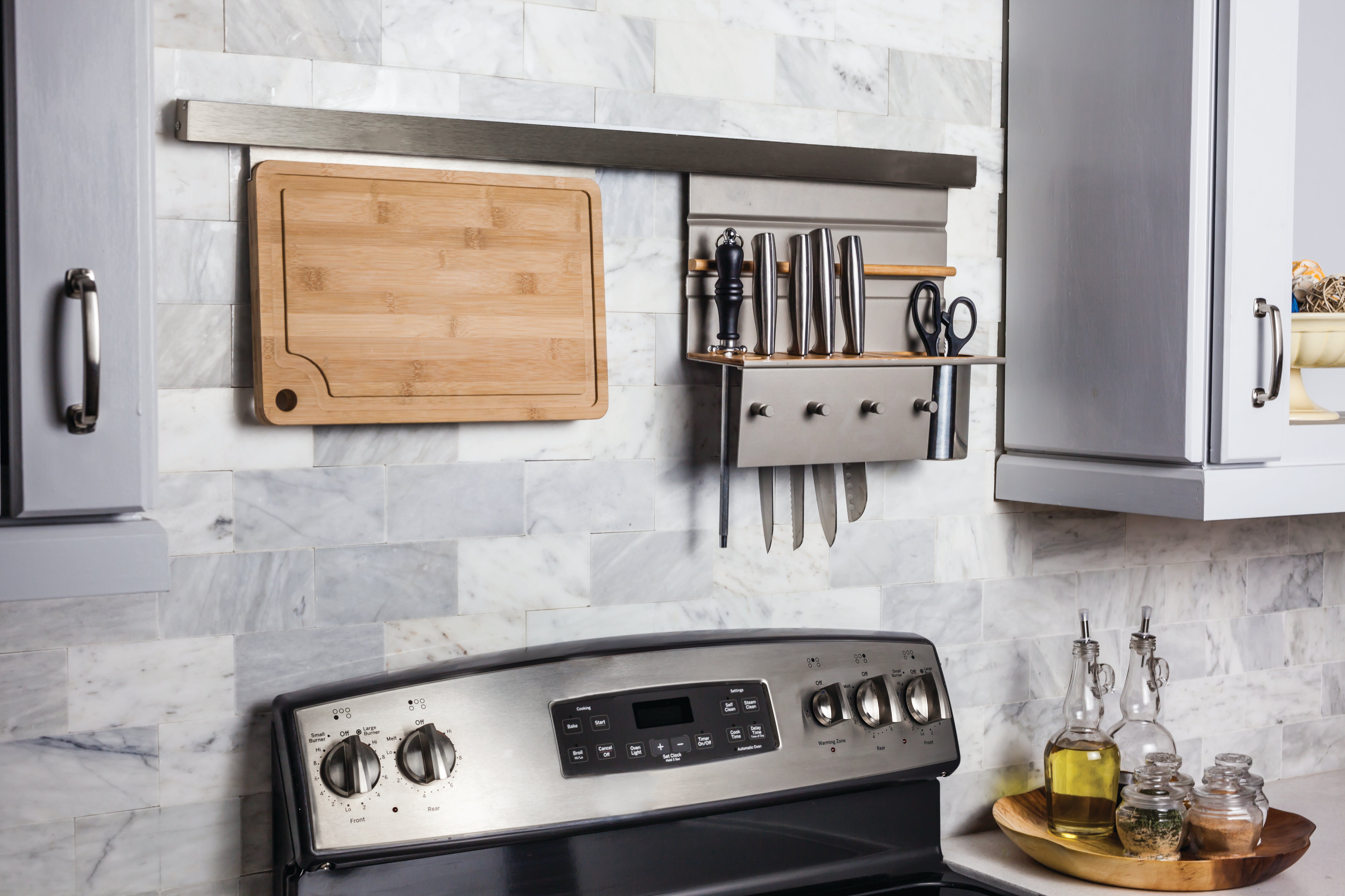 Knife-Block Combo Hanging Shelf for SMART RAIL® Storage Solution