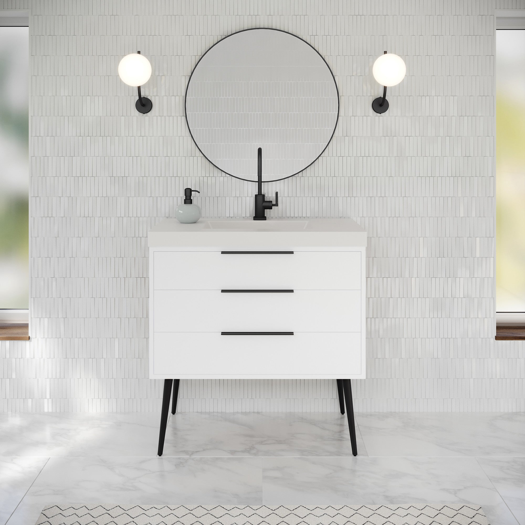 36" Gardner Vanity – White