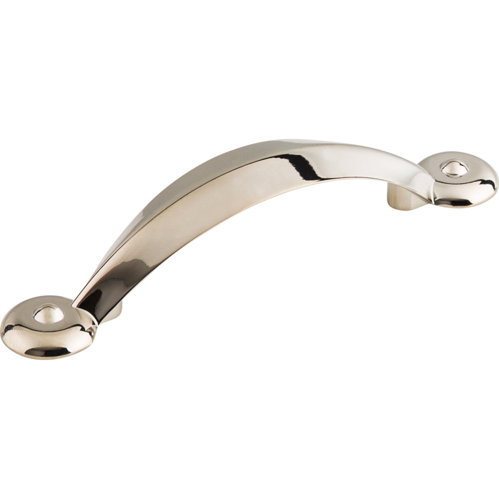 Angle 3" Center to Center Bar Pull - Polished Nickel