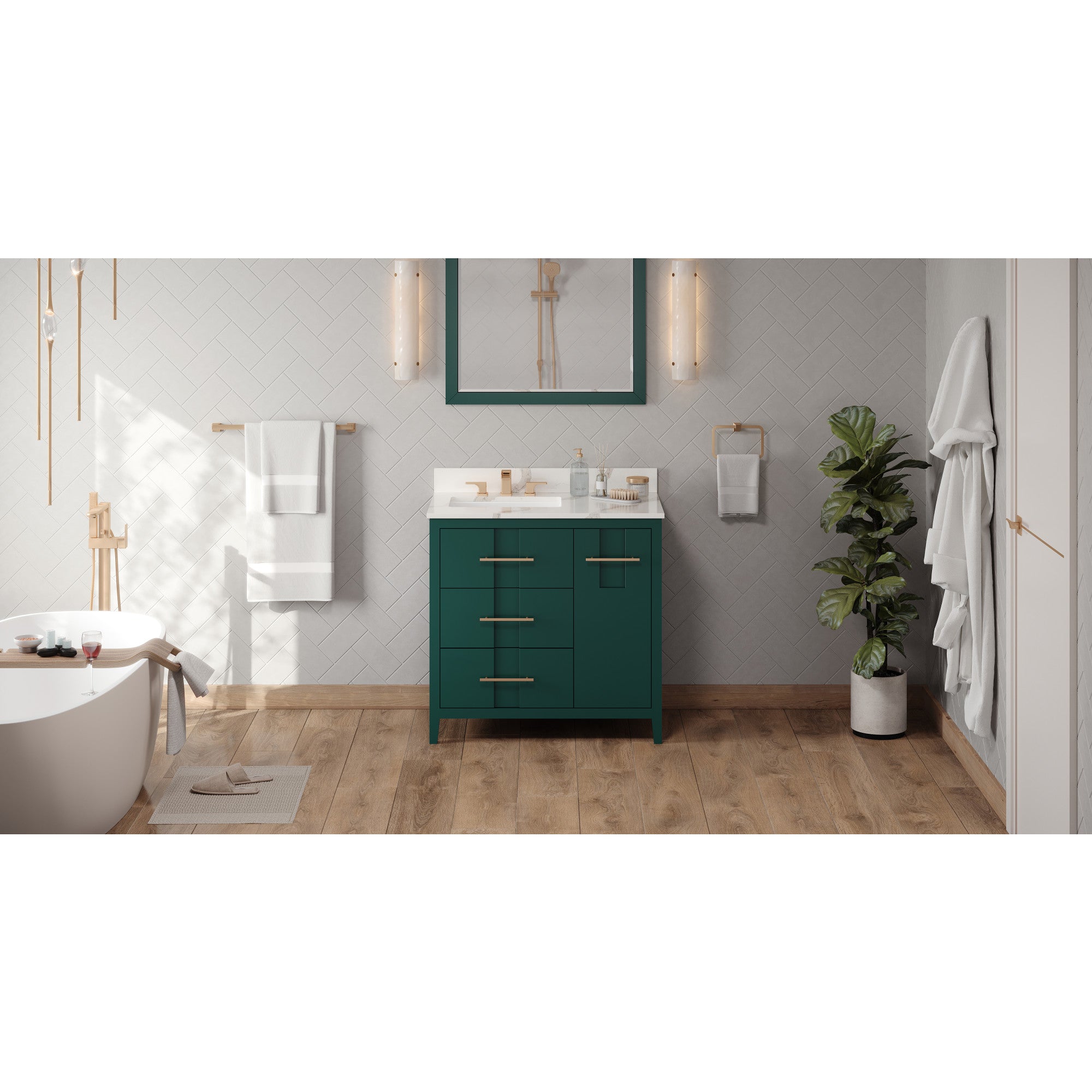 36" Katara Vanity – Left Offset