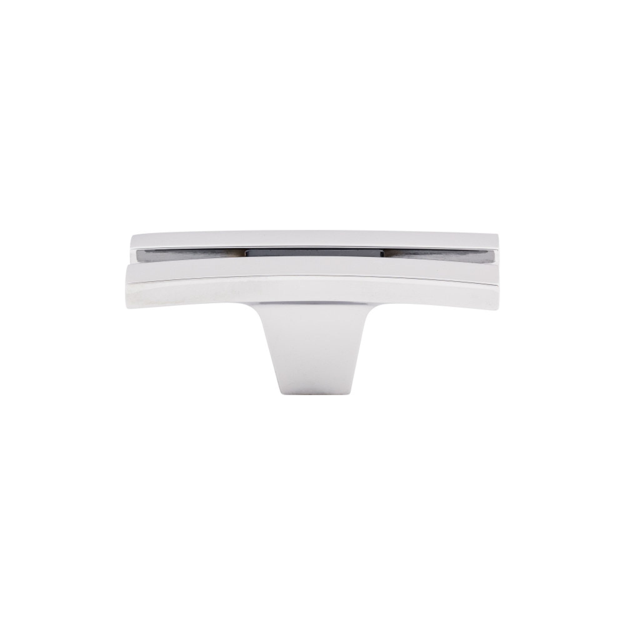 Flared 2 5/8" Length Geometric Knob - Polished Chrome