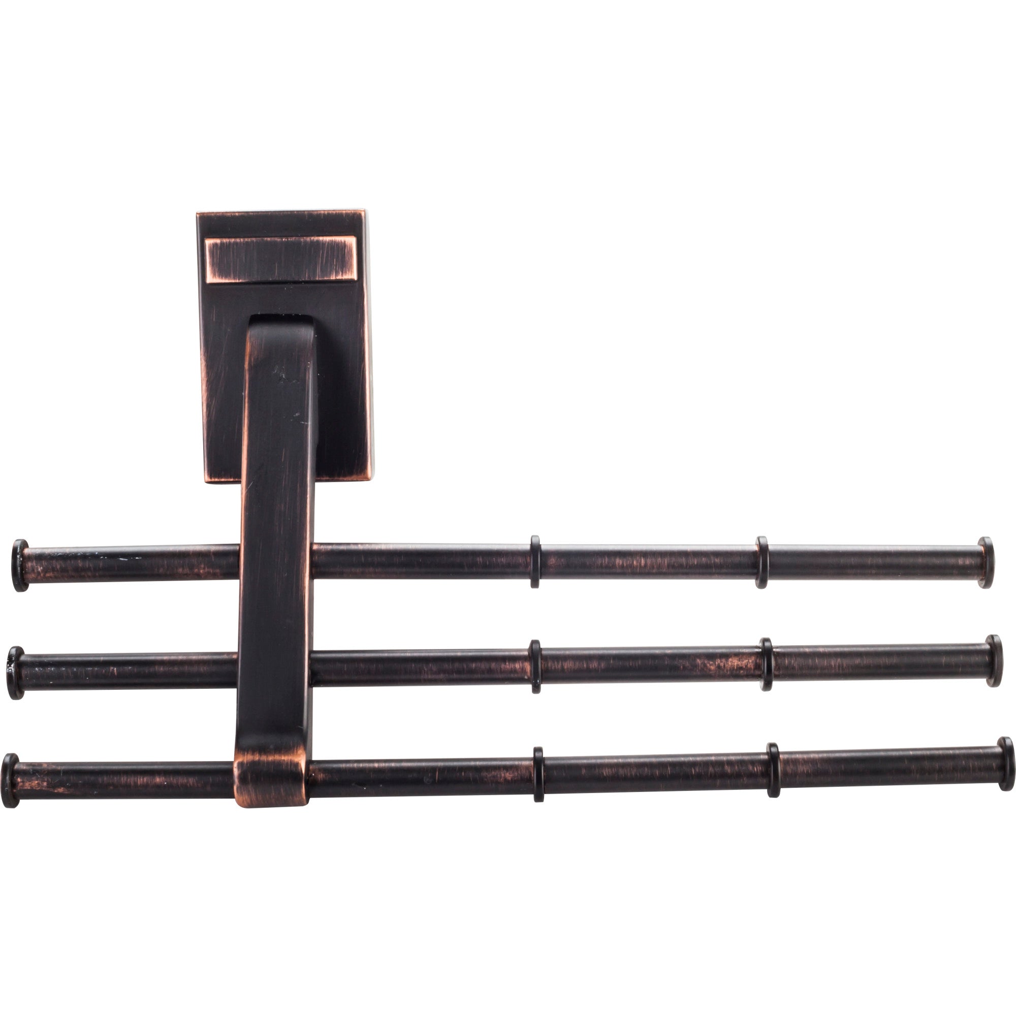 Brushed Oil Rubbed Bronze Tri-Level Tie Organizer