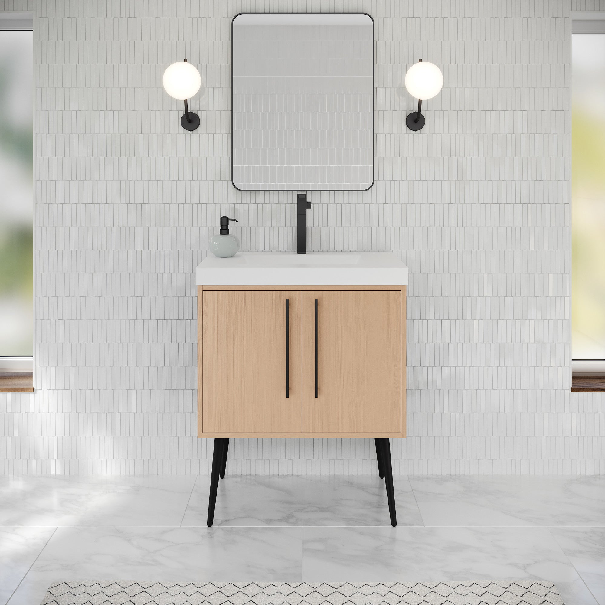 30" Tempest Vanity – Natural Oak