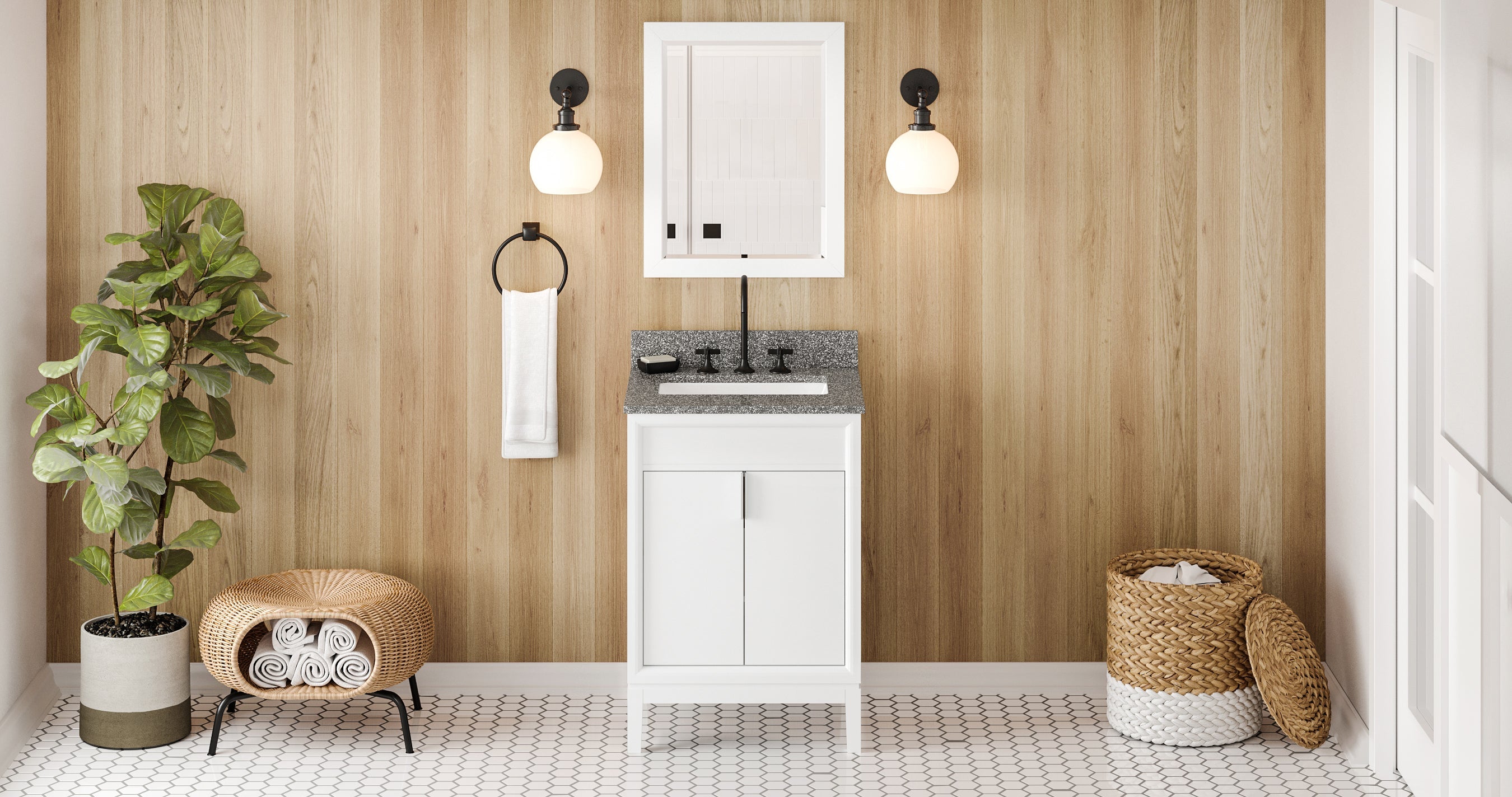24" Theodora Vanity – White