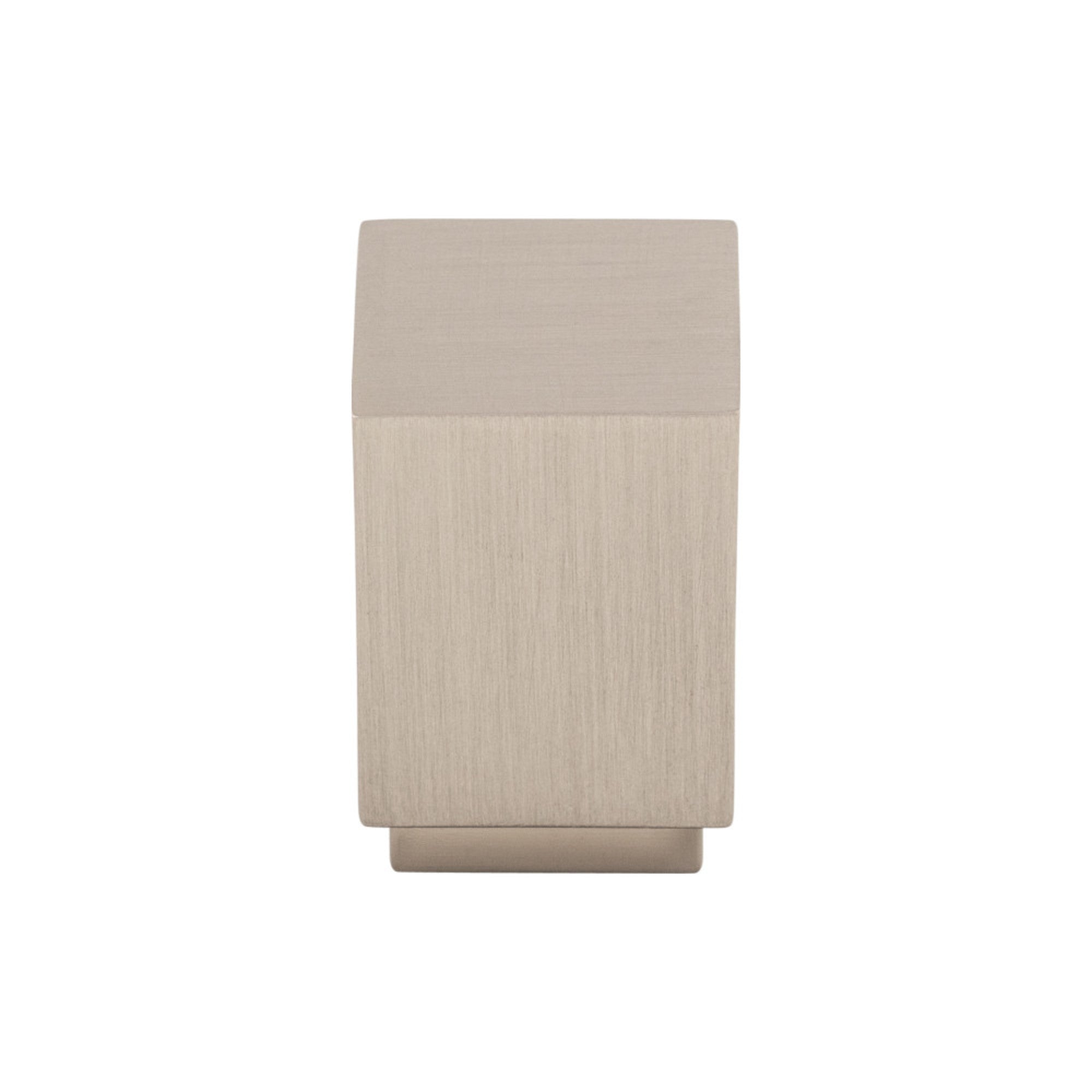 Linear 3/4" Length Square Knob - Brushed Satin Nickel