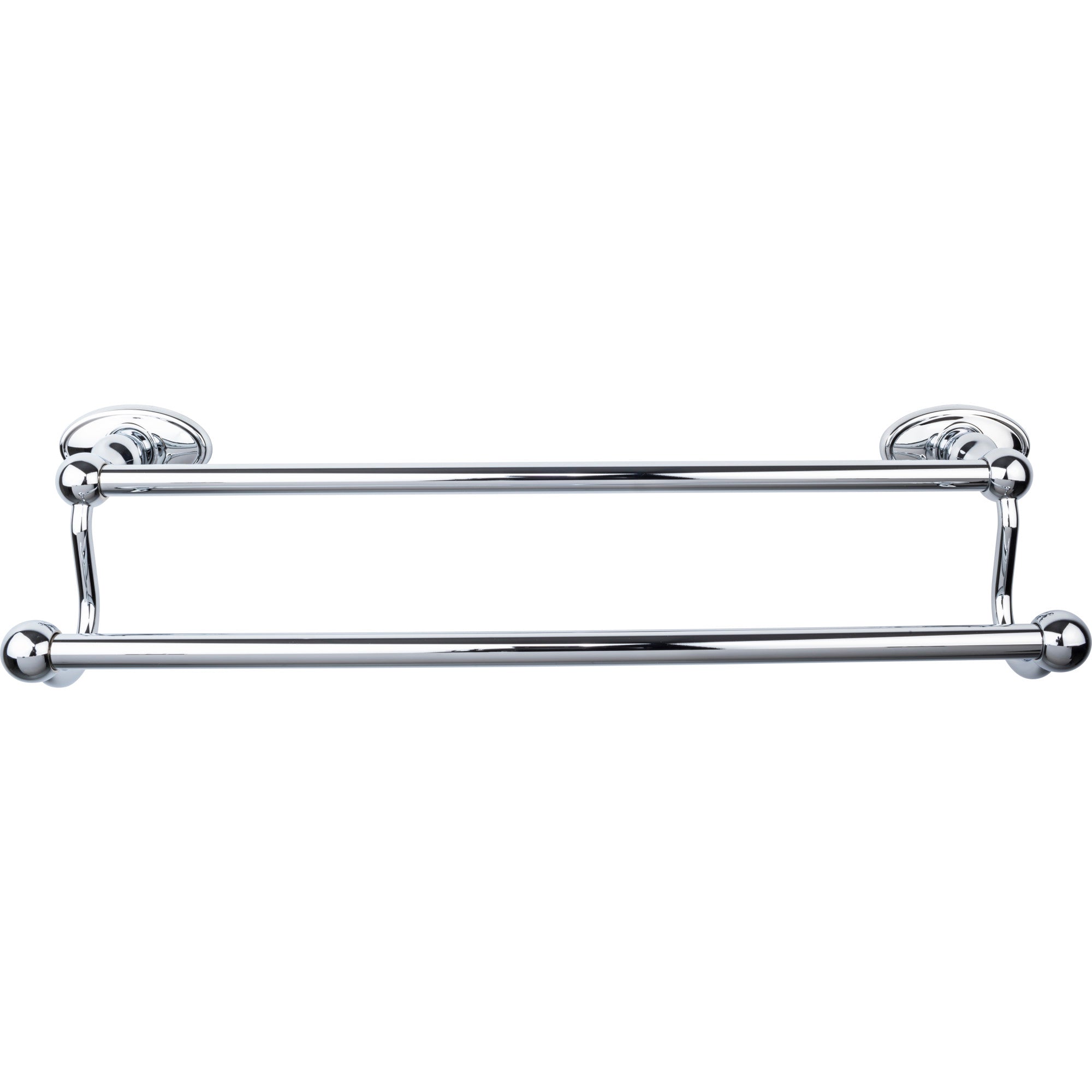 TOP BATH (R) Edwardian Bath Double 20 1/2" Wall Mounted Towel Bar - Polished Chrome