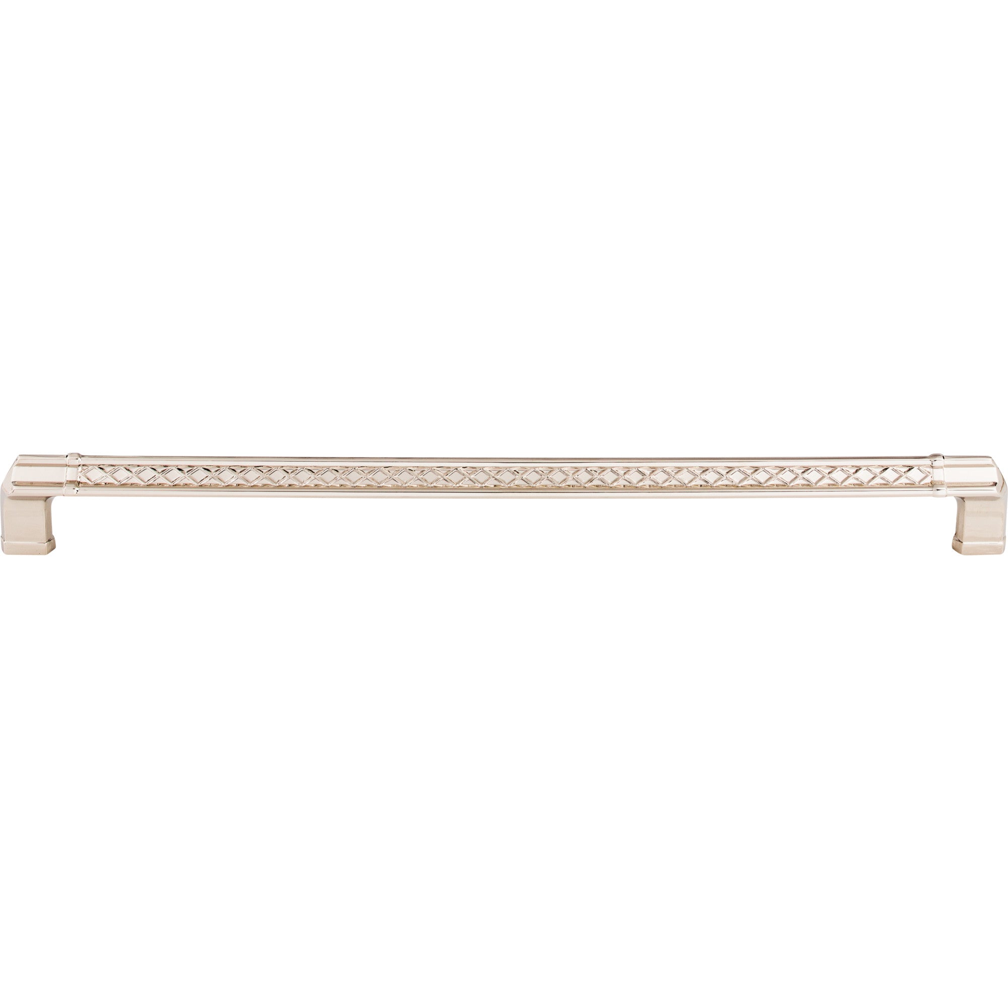 Tower Bridge 12" Center to Center Bar Pull - Polished Nickel