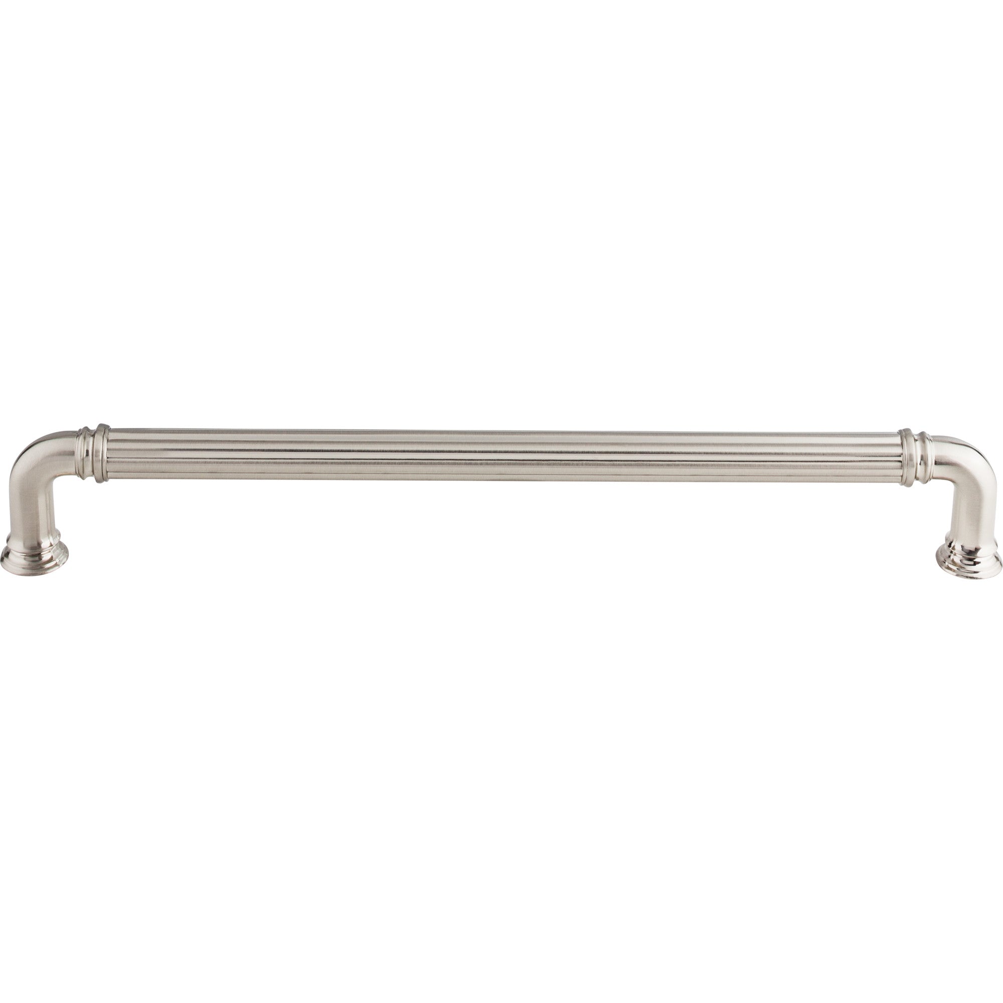 Reeded 12" Center to Center Appliance Pull - Brushed Satin Nickel