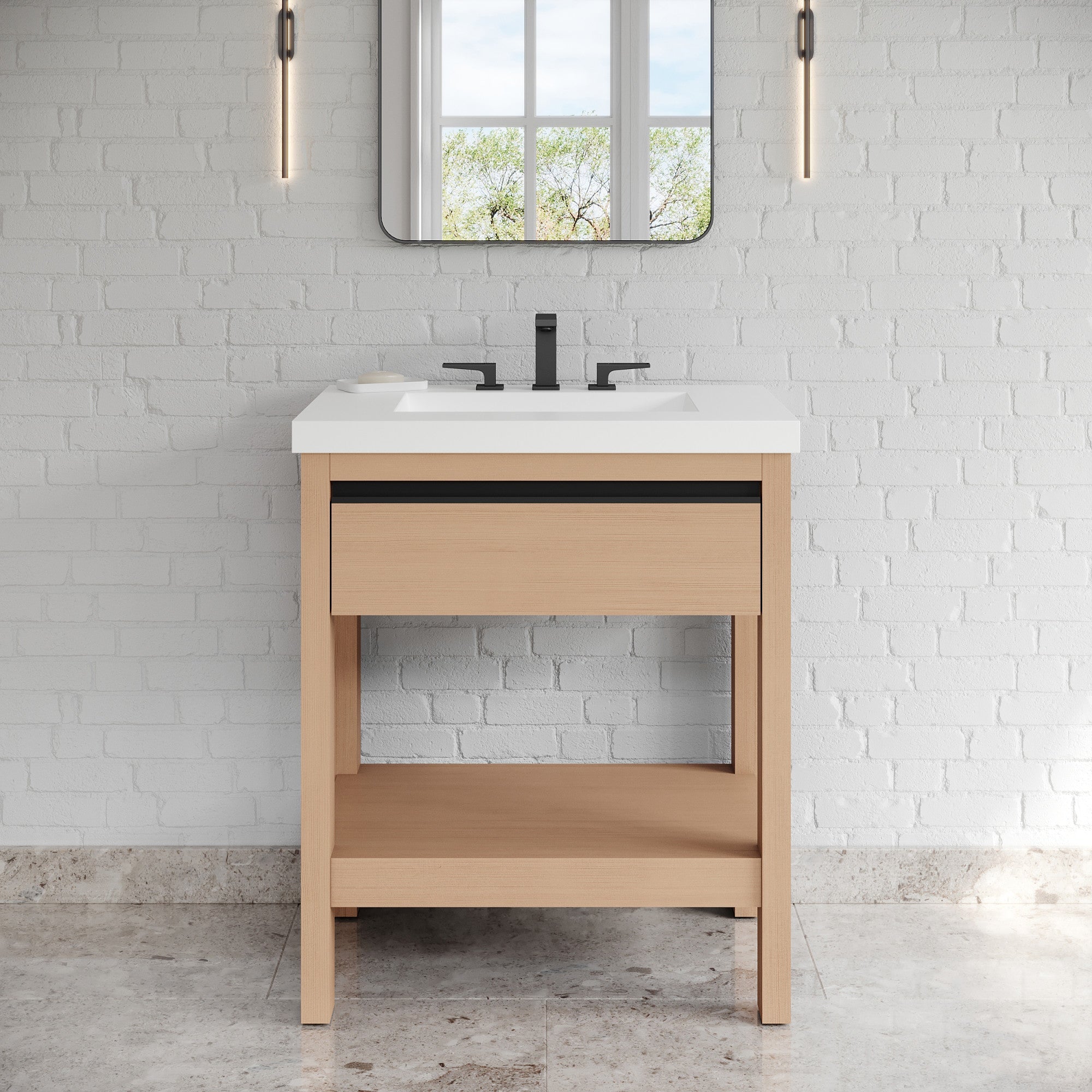 30" Jubilee Vanity – Natural Oak