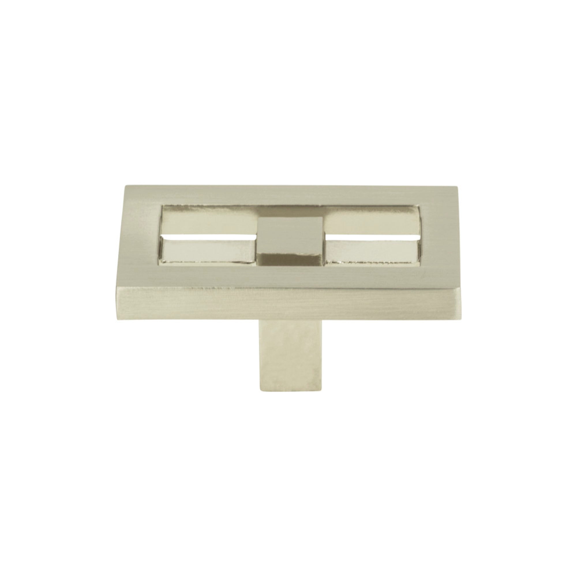 Nobu Rectangle Knob - Brushed Nickel