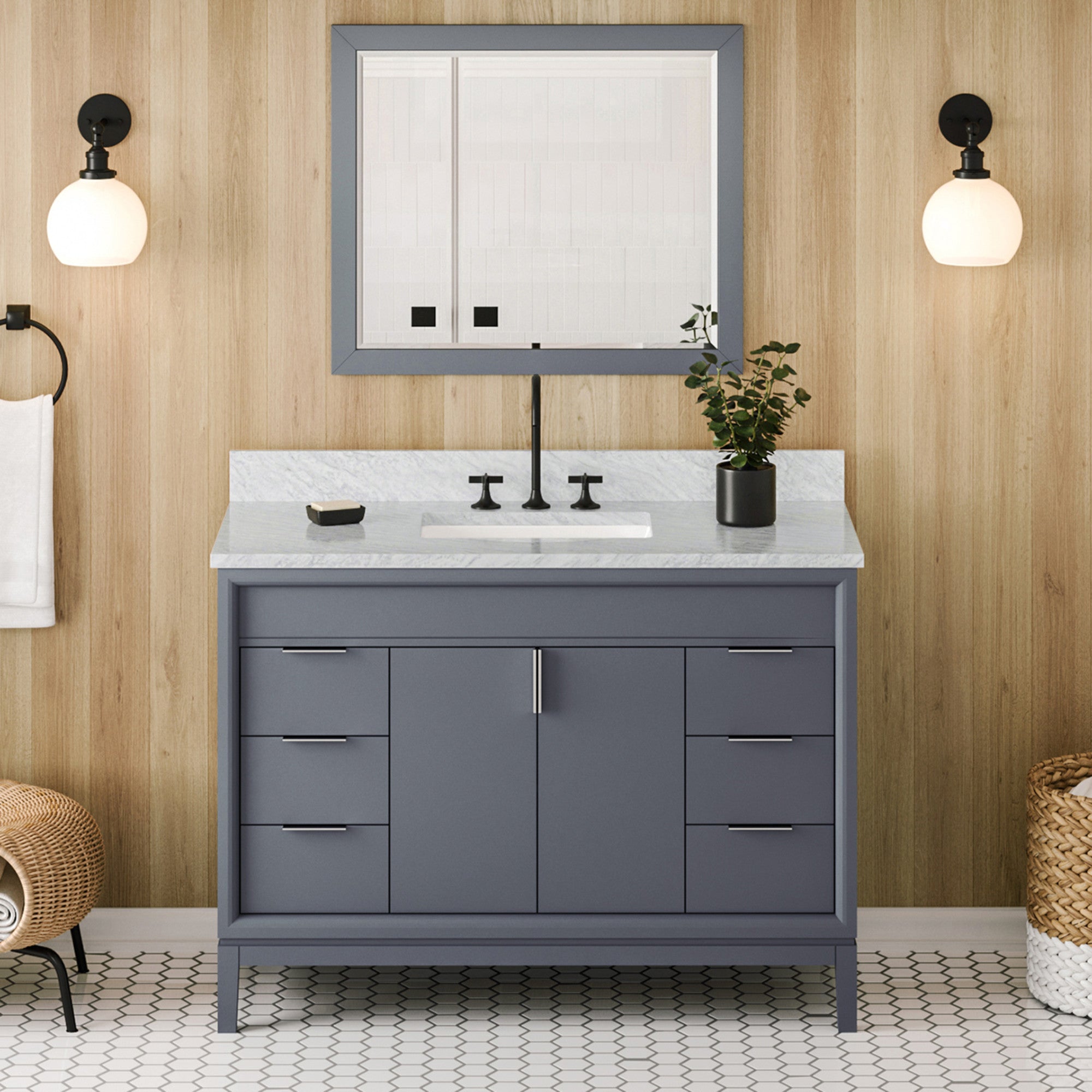 48" Theodora Vanity – Blue Steel