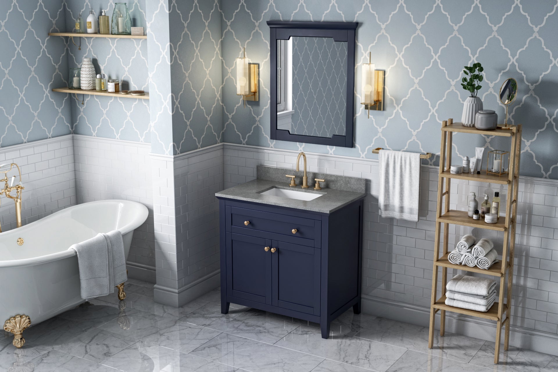 36" Chatham Vanity – Hale Blue