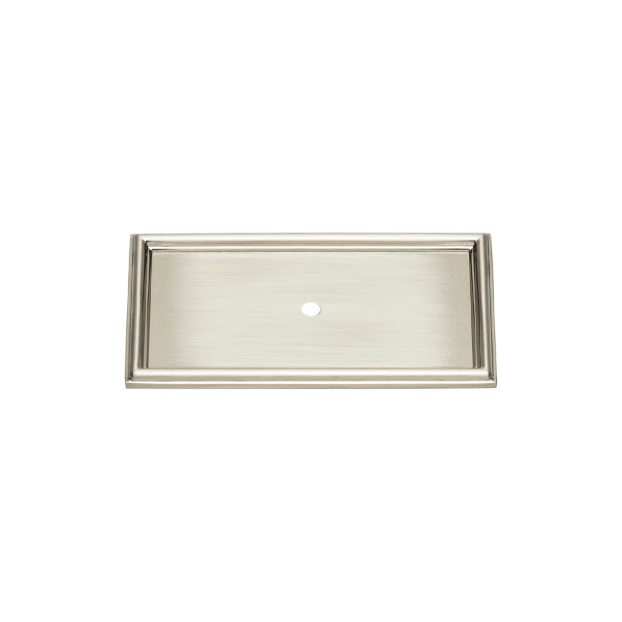 Campaign Rope Knob Backplate - Brushed Nickel