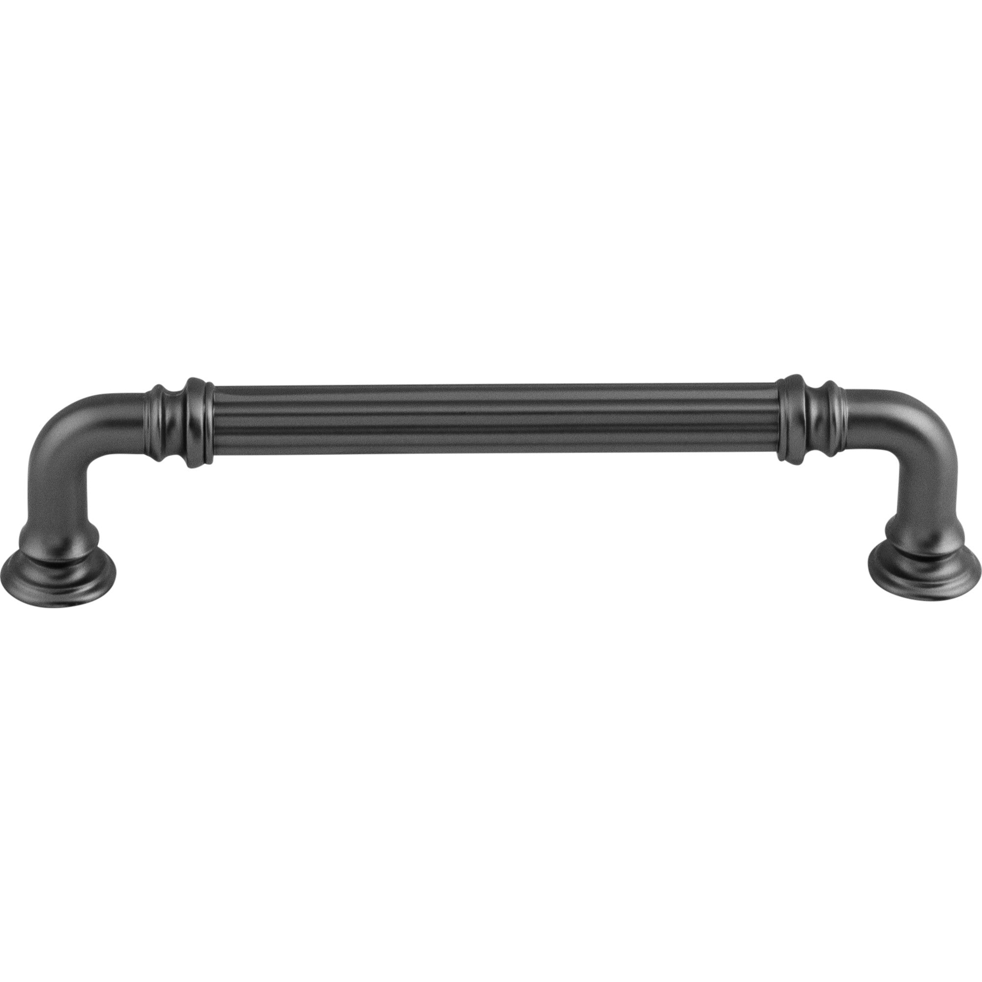 Reeded 5" Center to Center Bar Pull - Ash Gray
