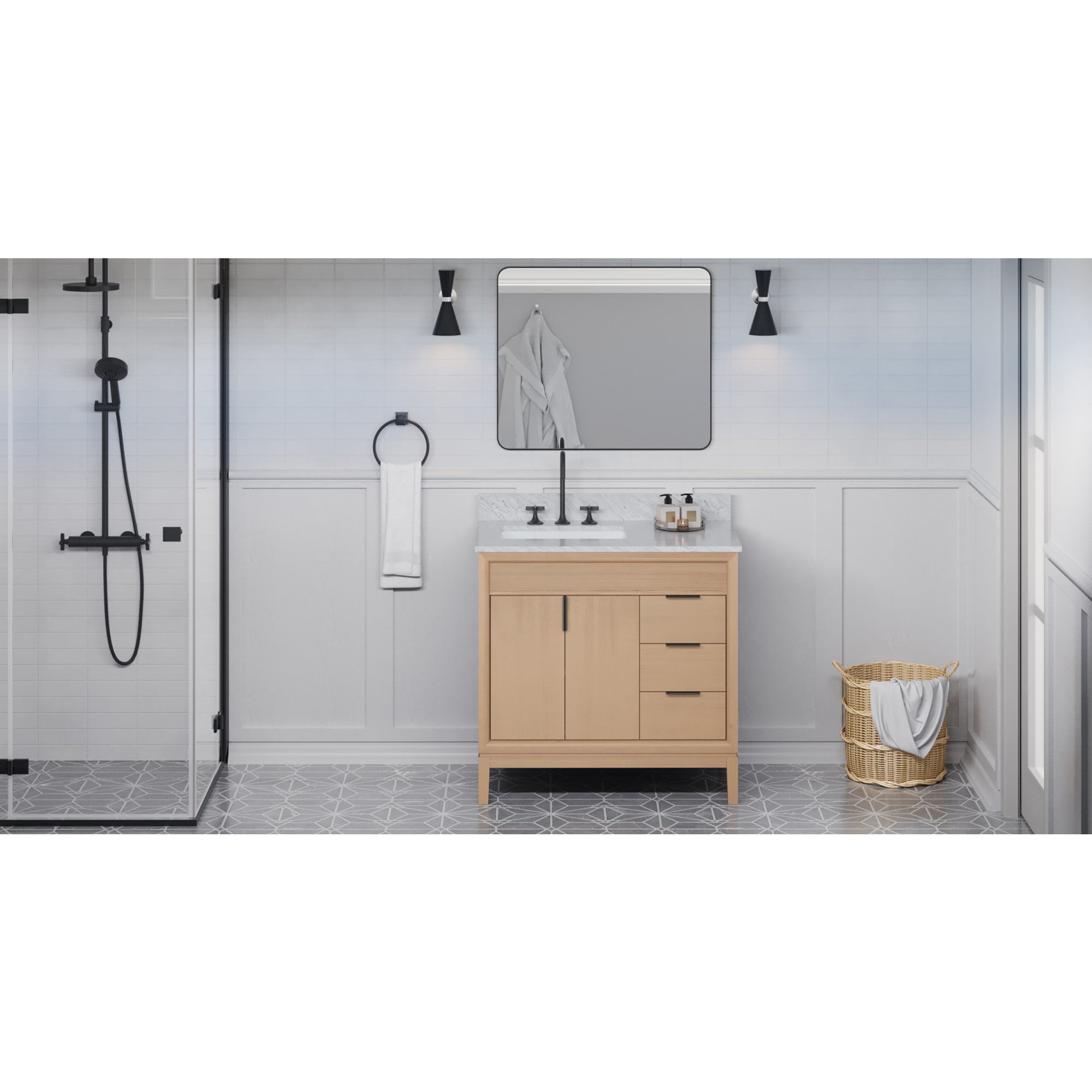 36" Theodora Vanity – Natural Oak