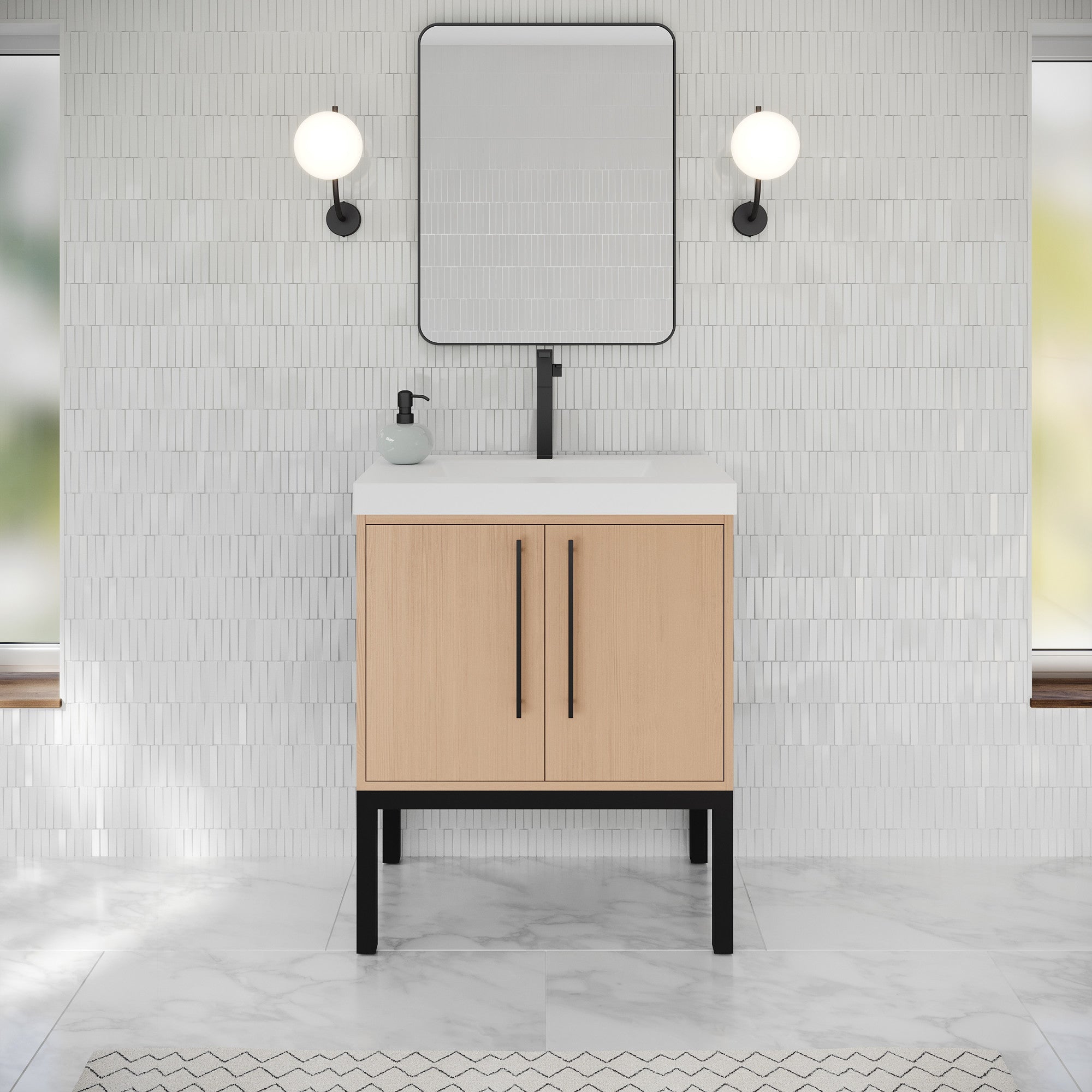 30" Tempest Vanity – Natural Oak