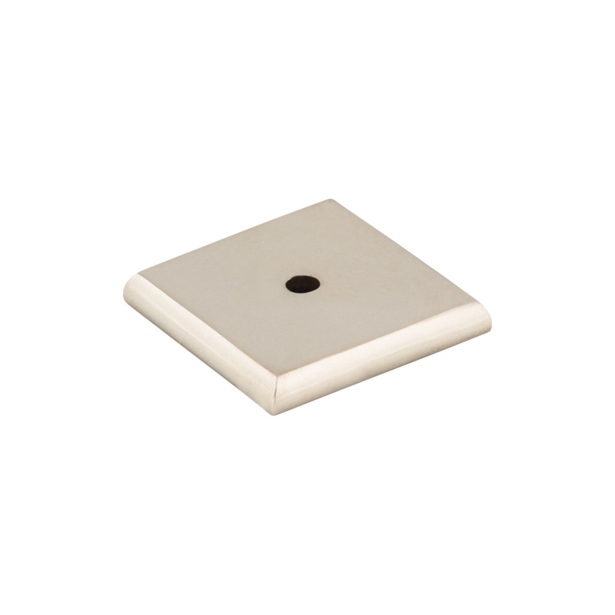 Aspen II Square Knob Backplate - Polished Nickel