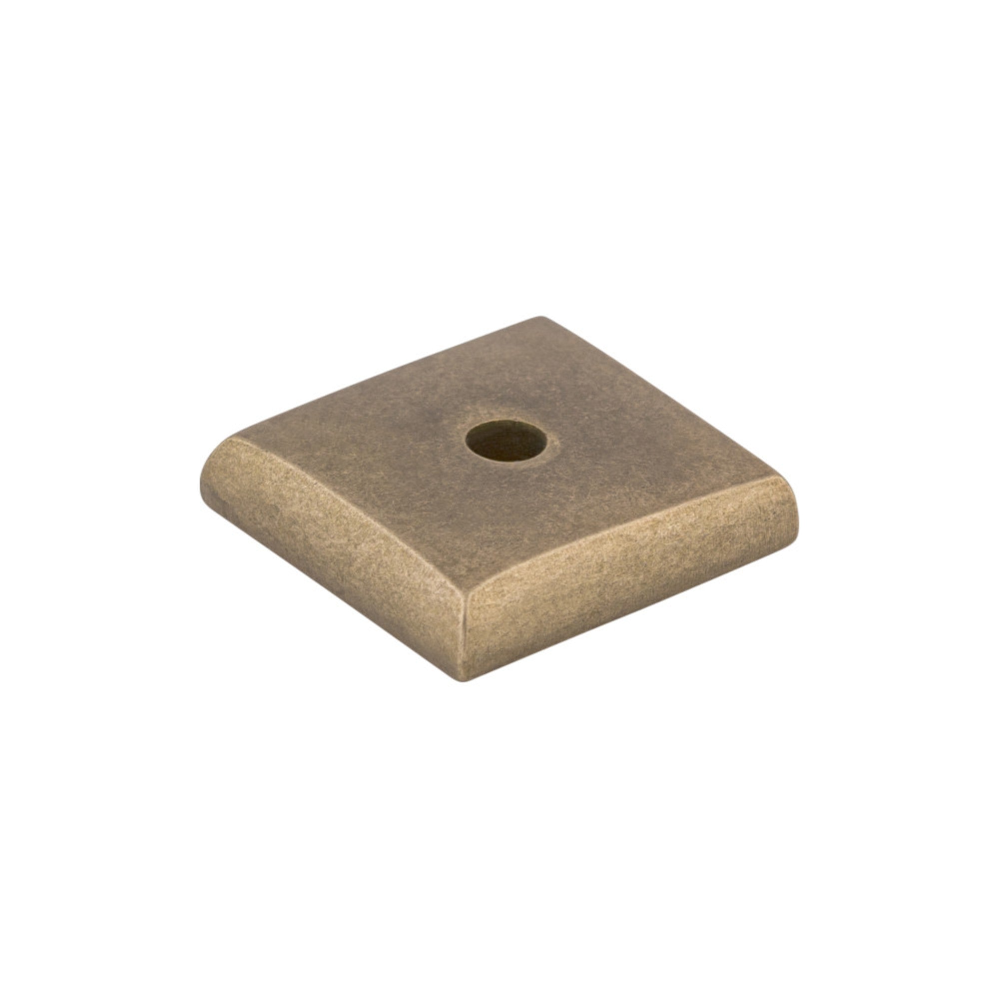 Aspen Square Knob Backplate - Light Bronze
