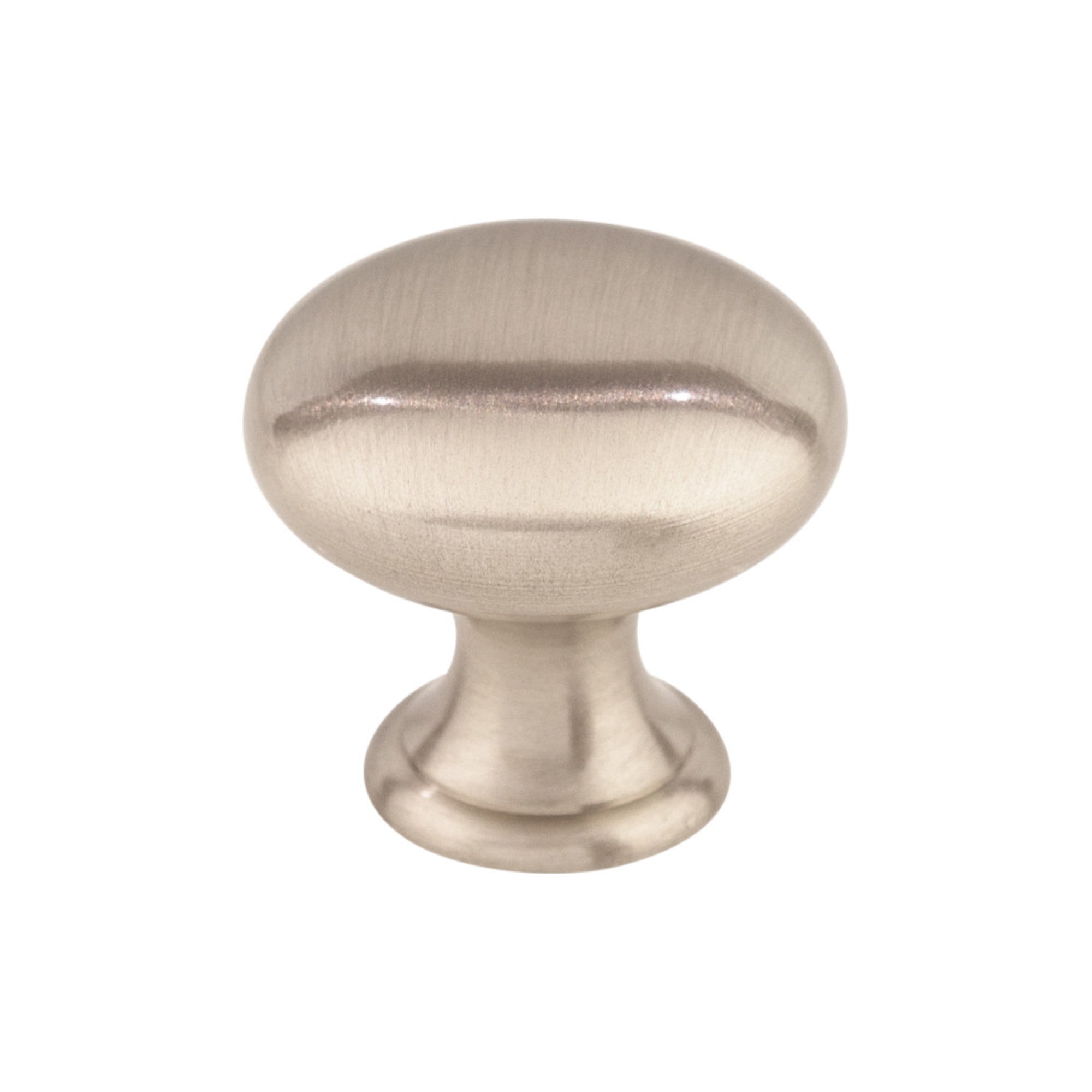 Asbury Mushroom Knob - Brushed Satin Nickel