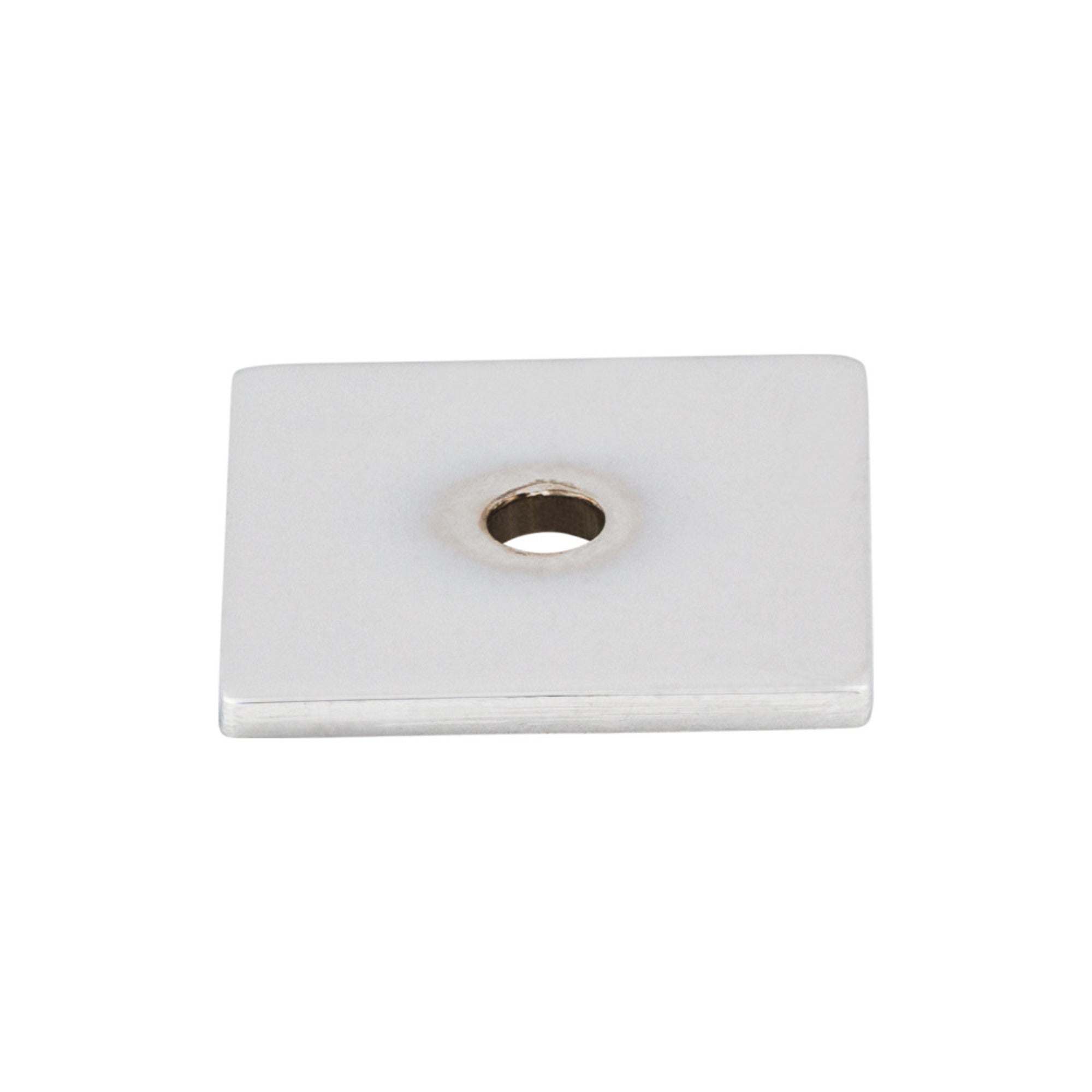 Square Knob Backplate - Polished Chrome
