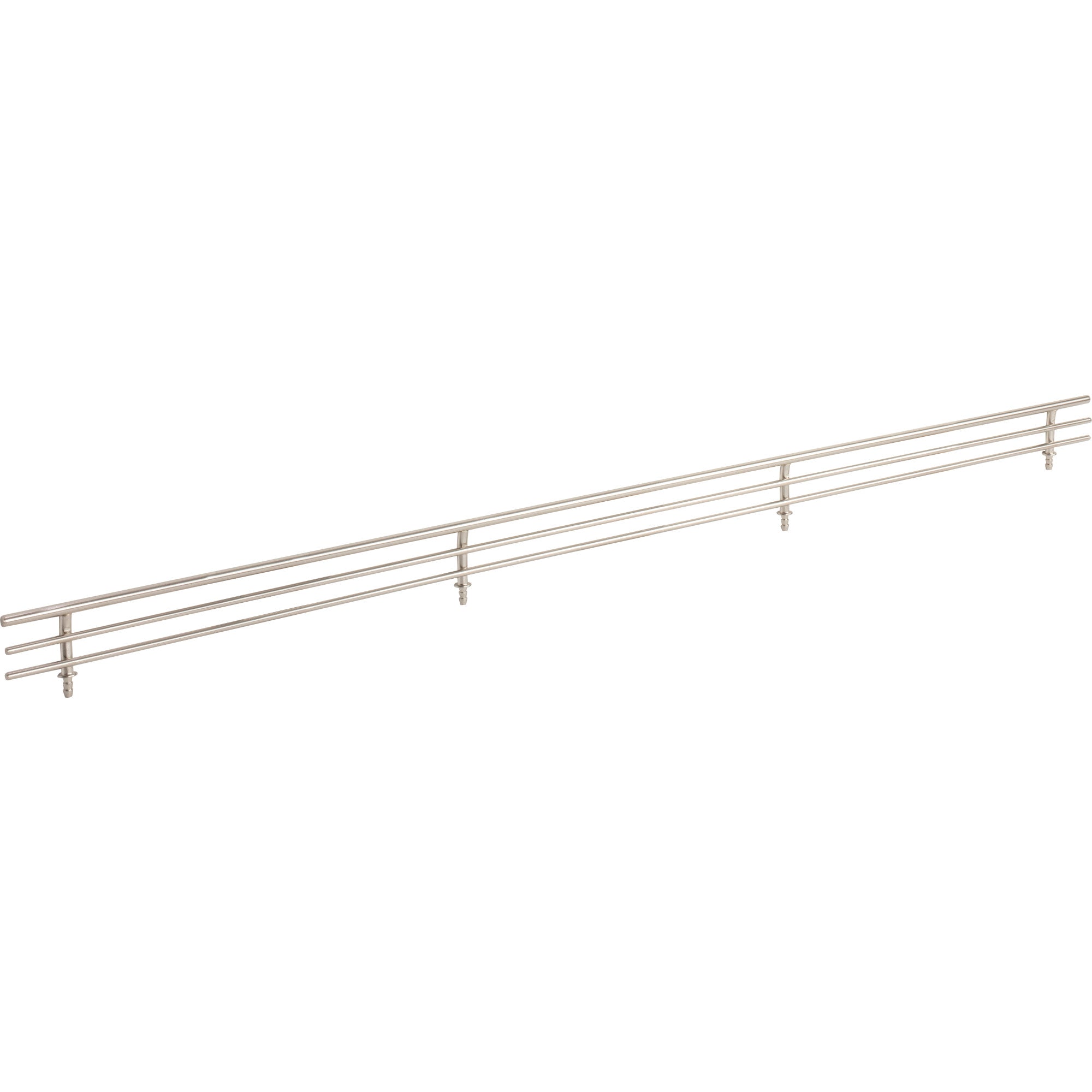 29" Wide Satin Nickel Wire Shoe Fence for Shelving