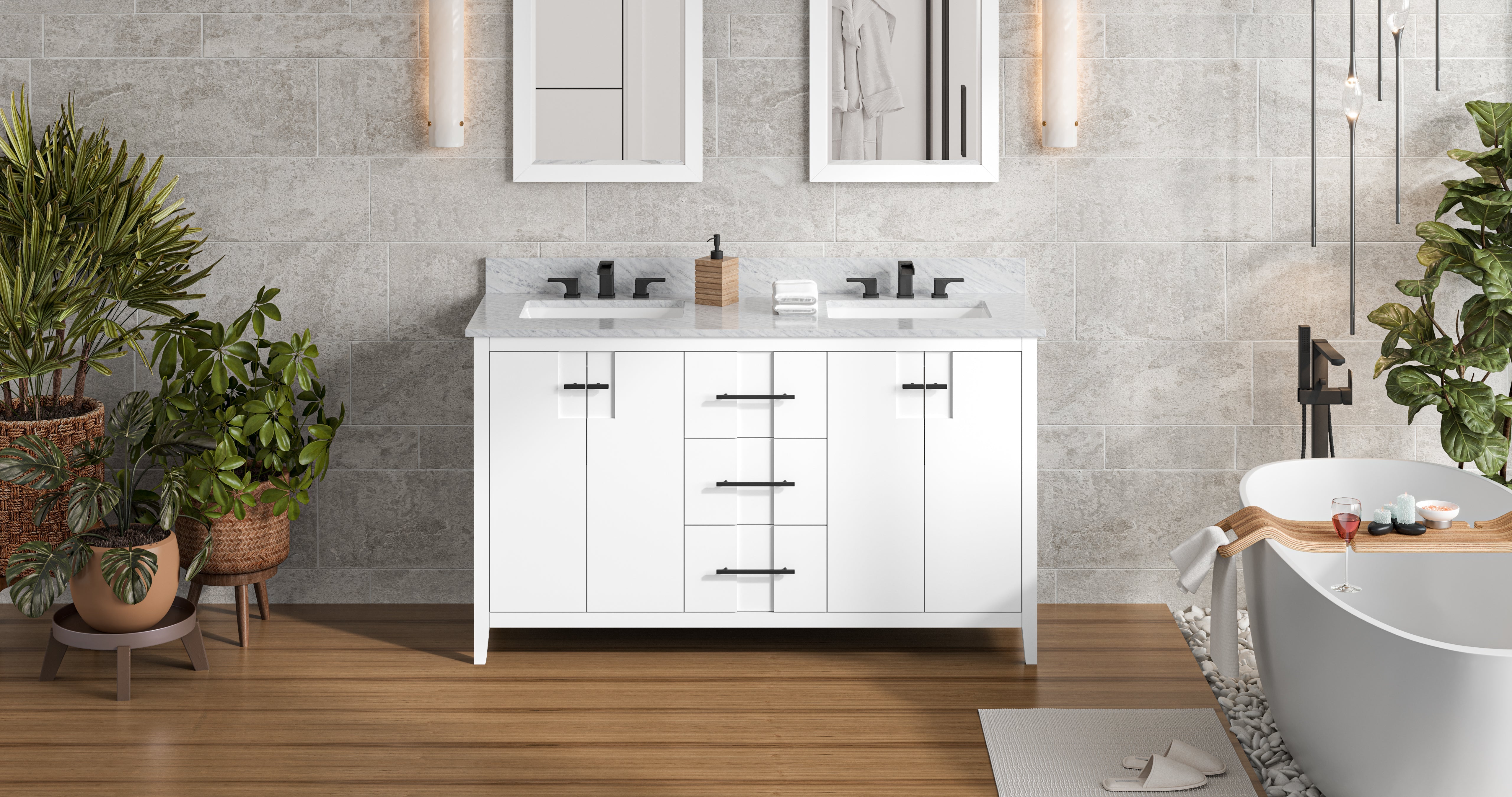 60" Katara Vanity – Double Bowl