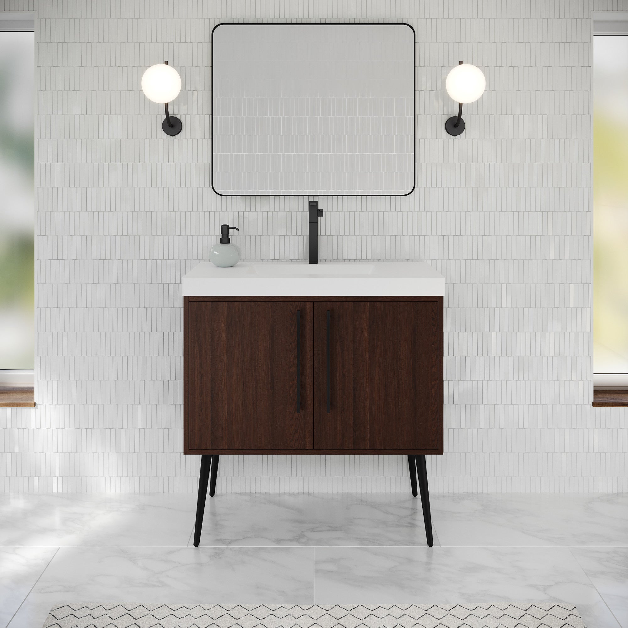 36" Tempest Vanity – Dark Walnut