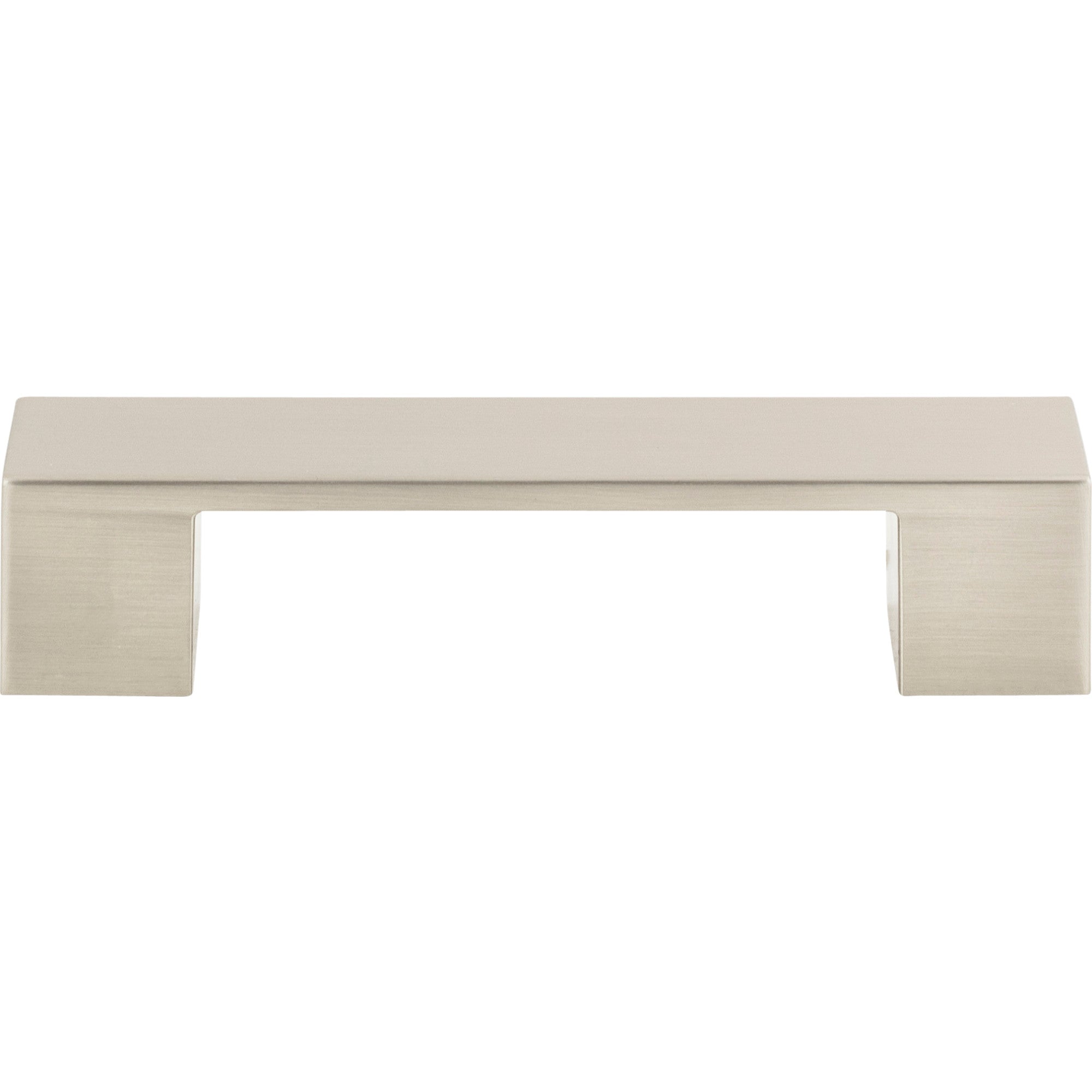 Wide Square Bar Pull - Brushed Nickel