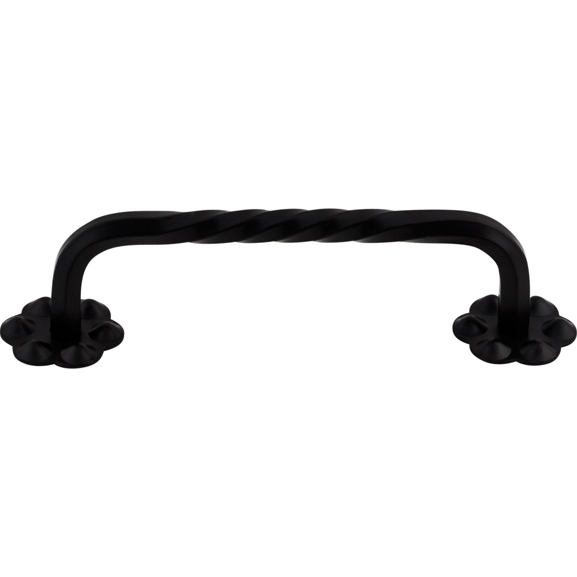 Thin Twist 3 15/16" Center to Center Bar Pull - Patina Black