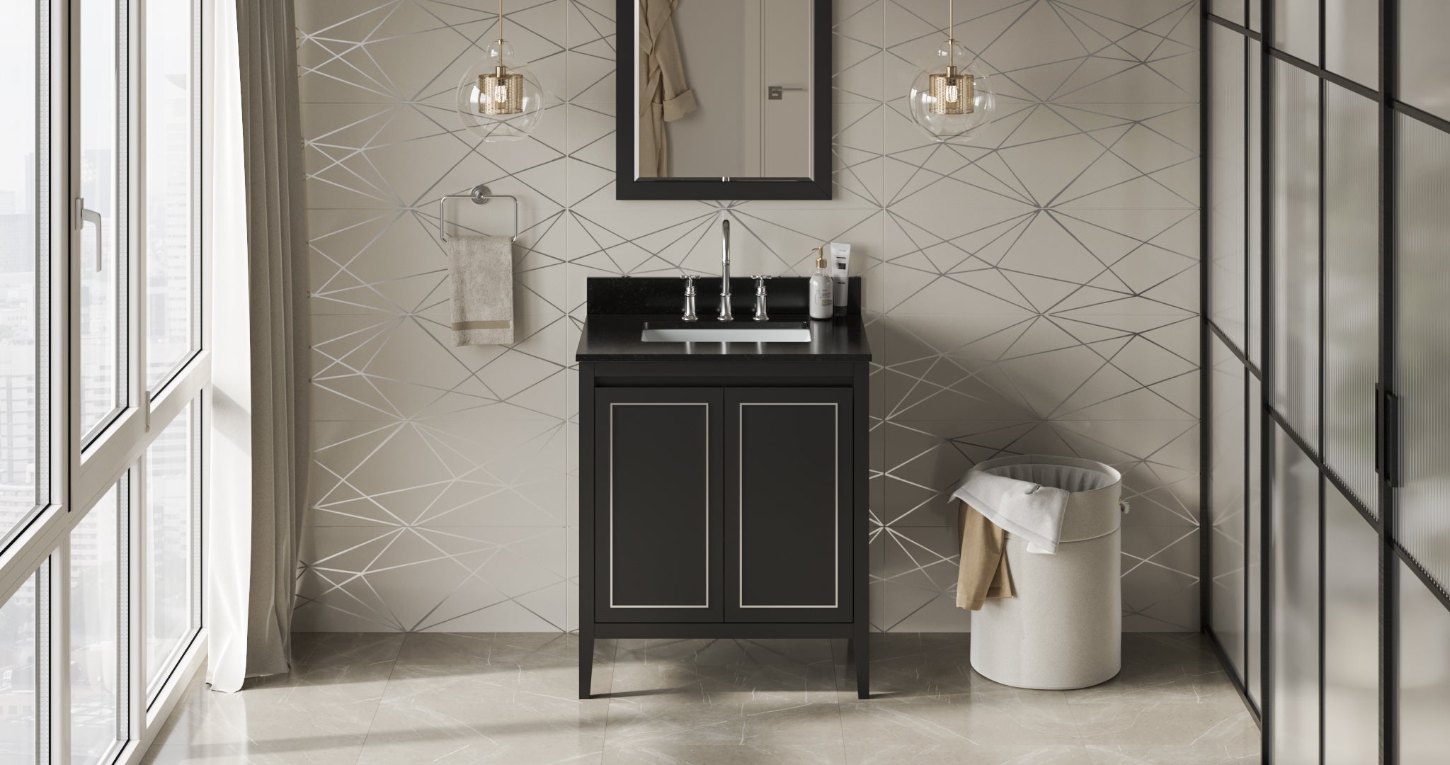 30" Percival Vanity – Black