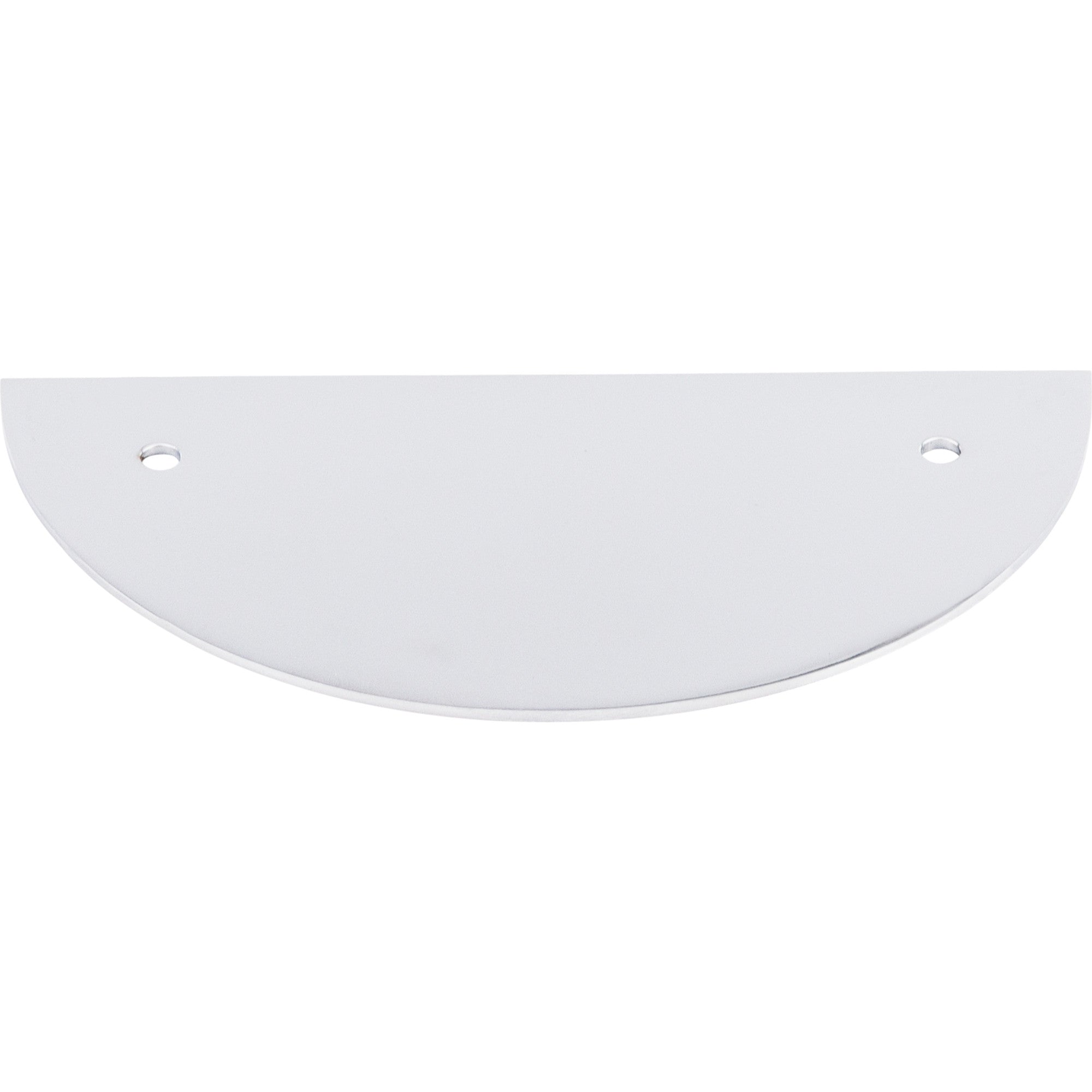 Half Circle 3 1/2" Center to Center Pull Backplate - Polished Chrome