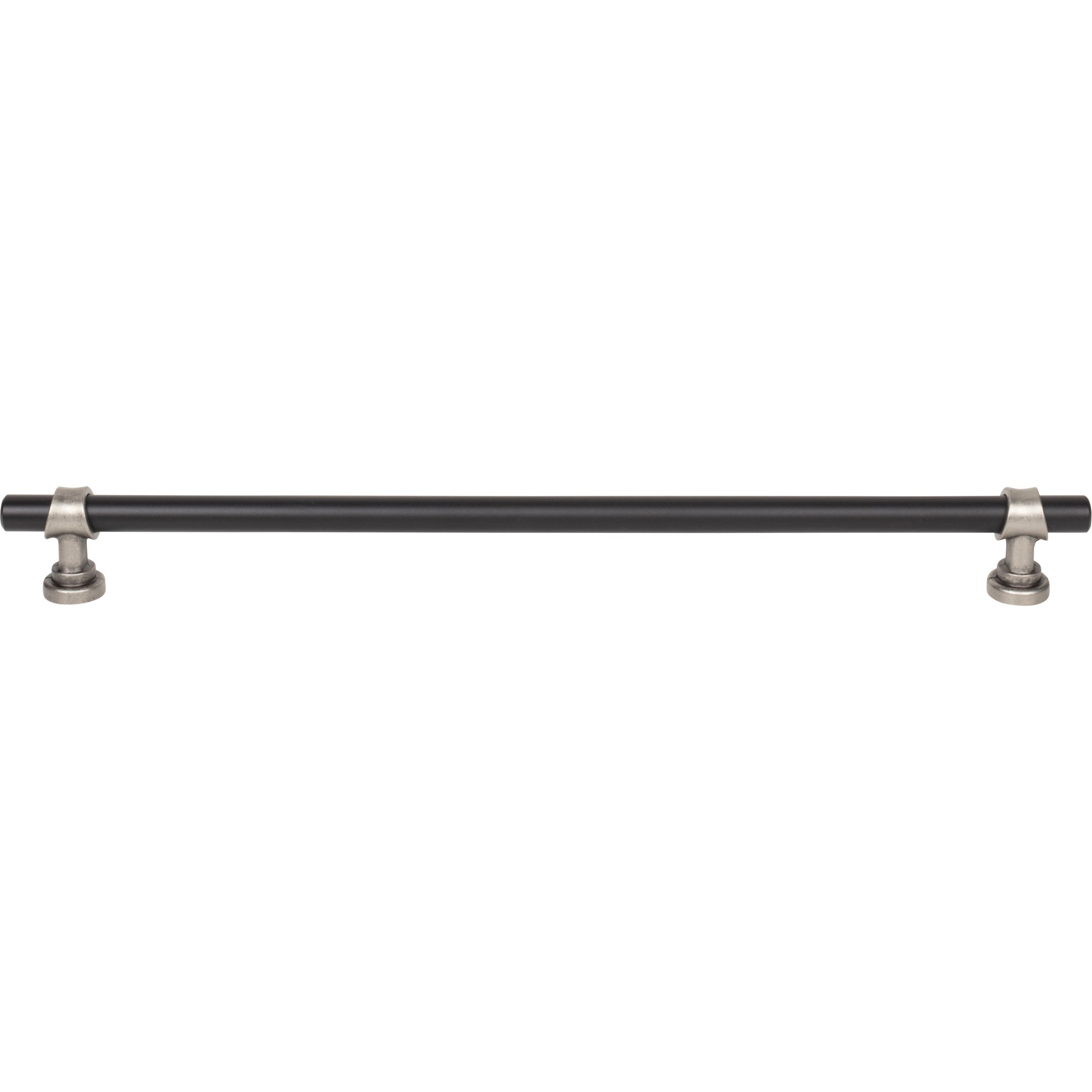 Bit Bar Pull - Flat Black and Pewter Antique