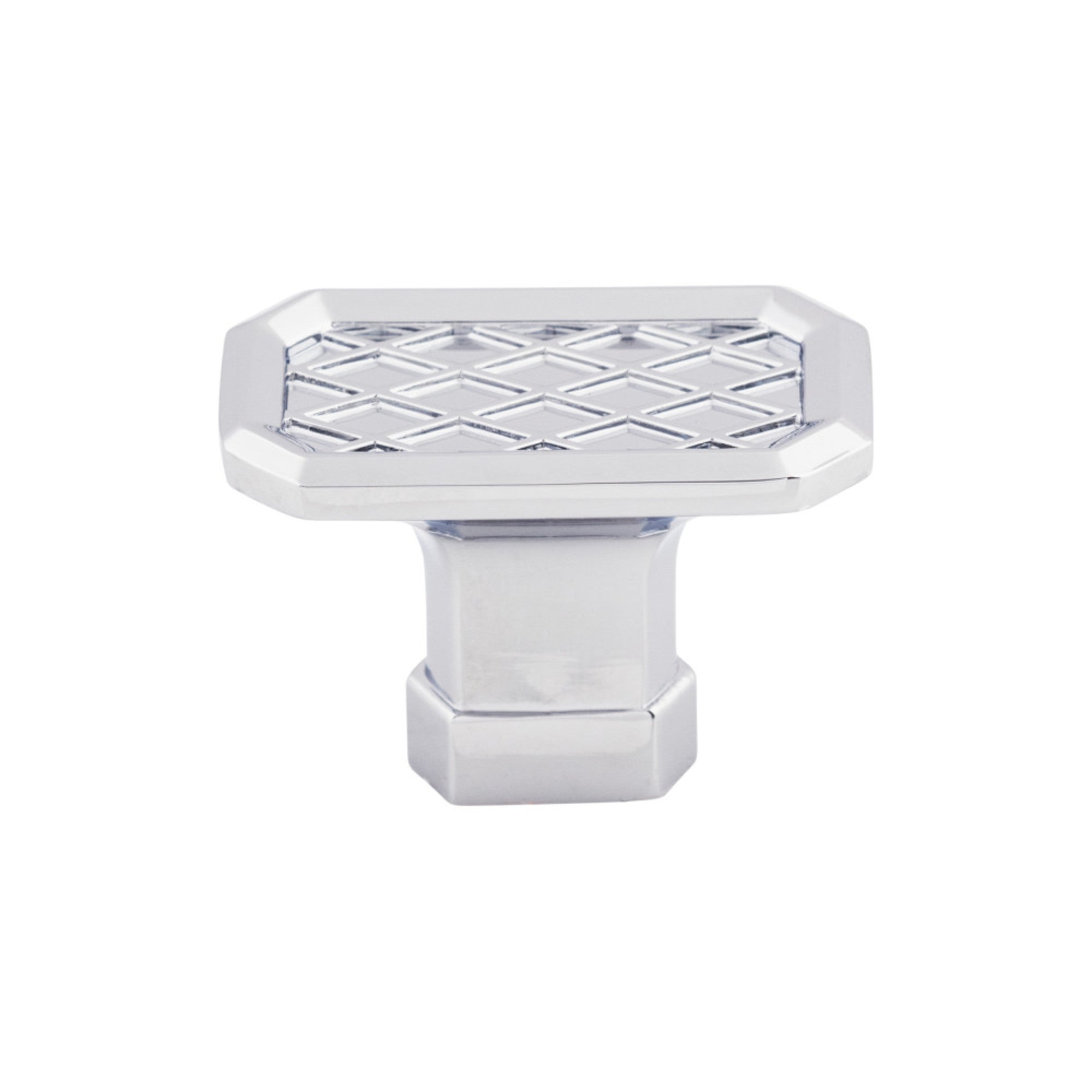 Tower Bridge 1 1/2" Length Geometric Knob - Polished Chrome