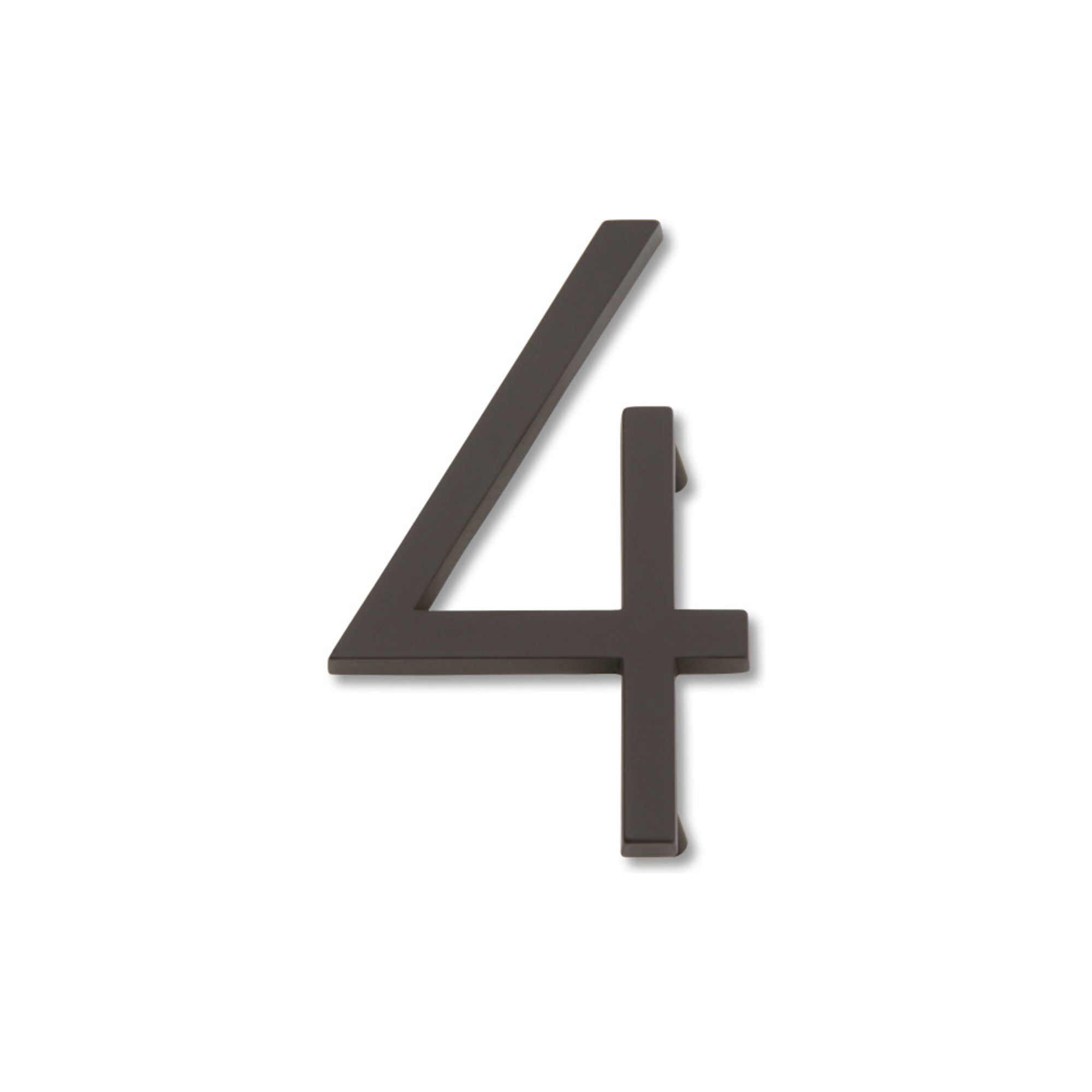 Modern Avalon 4-1/2" H House Number - Aged Bronze