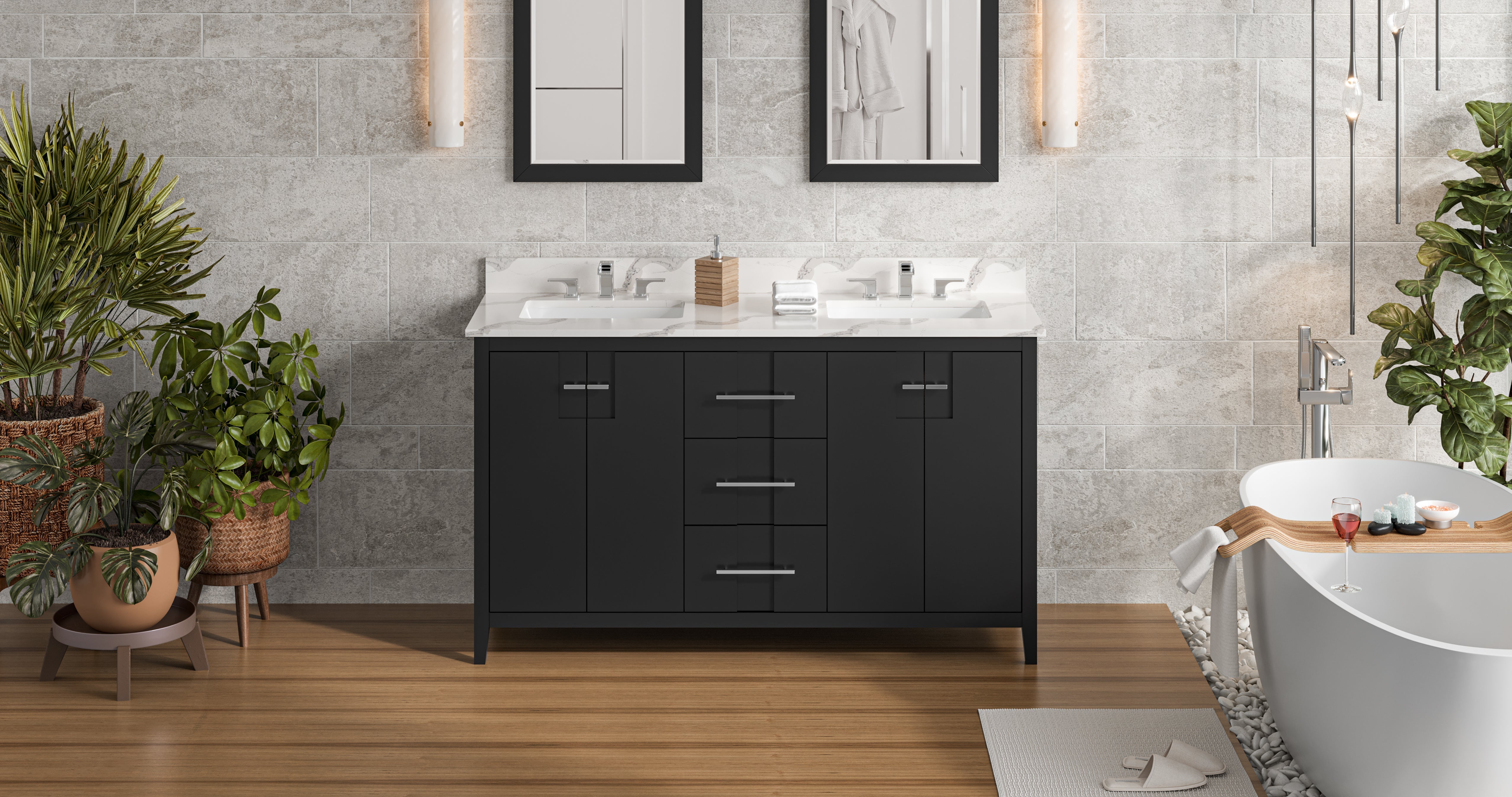 60" Katara Vanity – Double Bowl